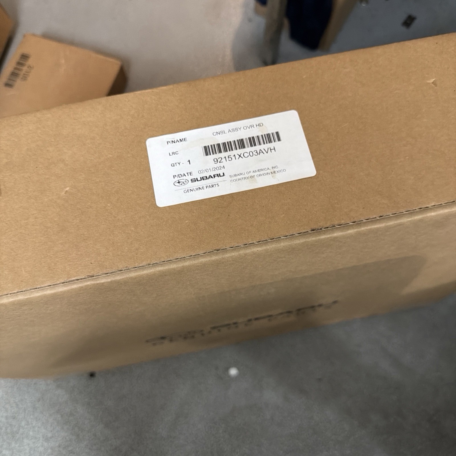 Fits 2019 - 2023 SUBARU ASCENT Front Roof Overhead Console w Sunroof Beige OEM