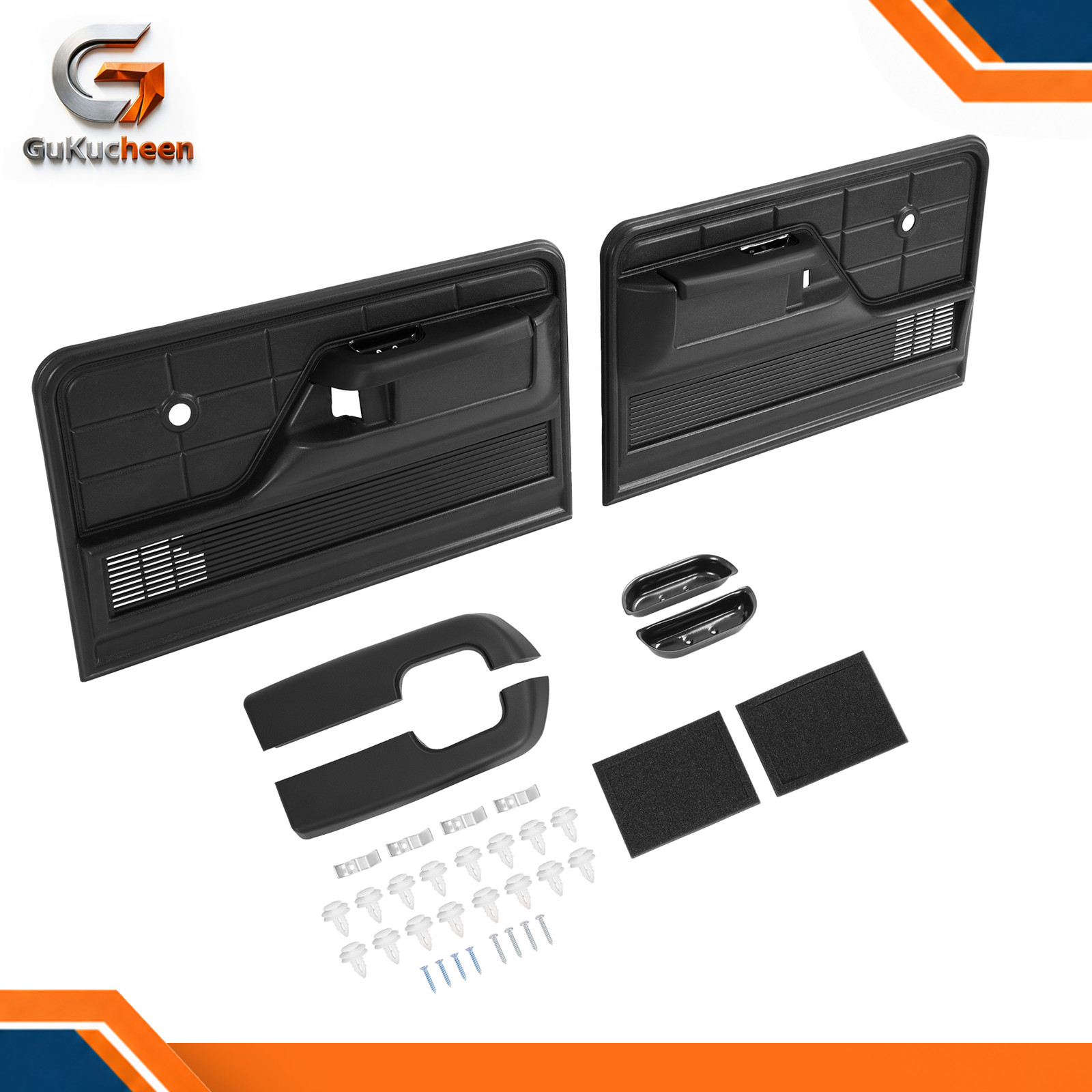 Interior Door Panel & Door Handle Kit For Ford F100 F150 Bronco Truck 1973-1979