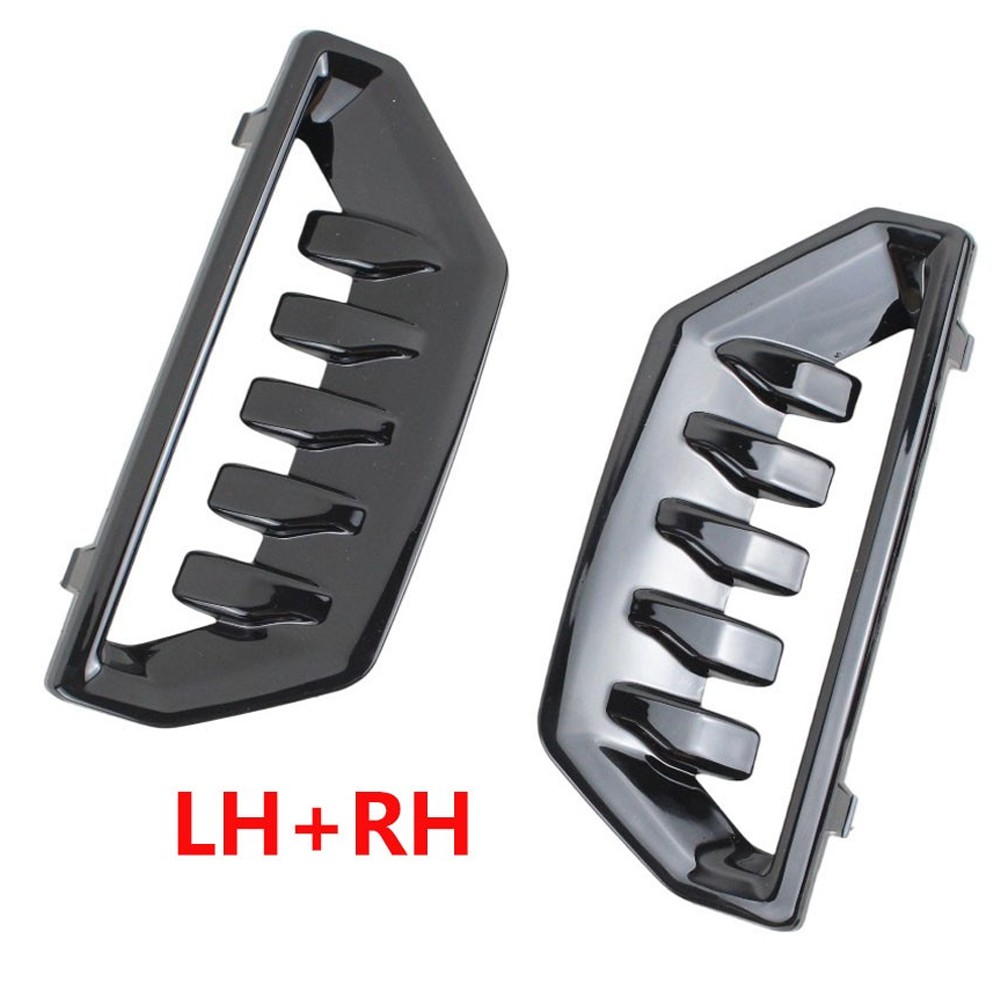 1 Pair For 22-2024 GMC Sierra 1500 Front Bumper Grille Cover Air Duct Vent L&R 1 Pair For 22-2024 GMC Sierra 1500 Front Bumper Grille Cover Air Duct Vent L&R