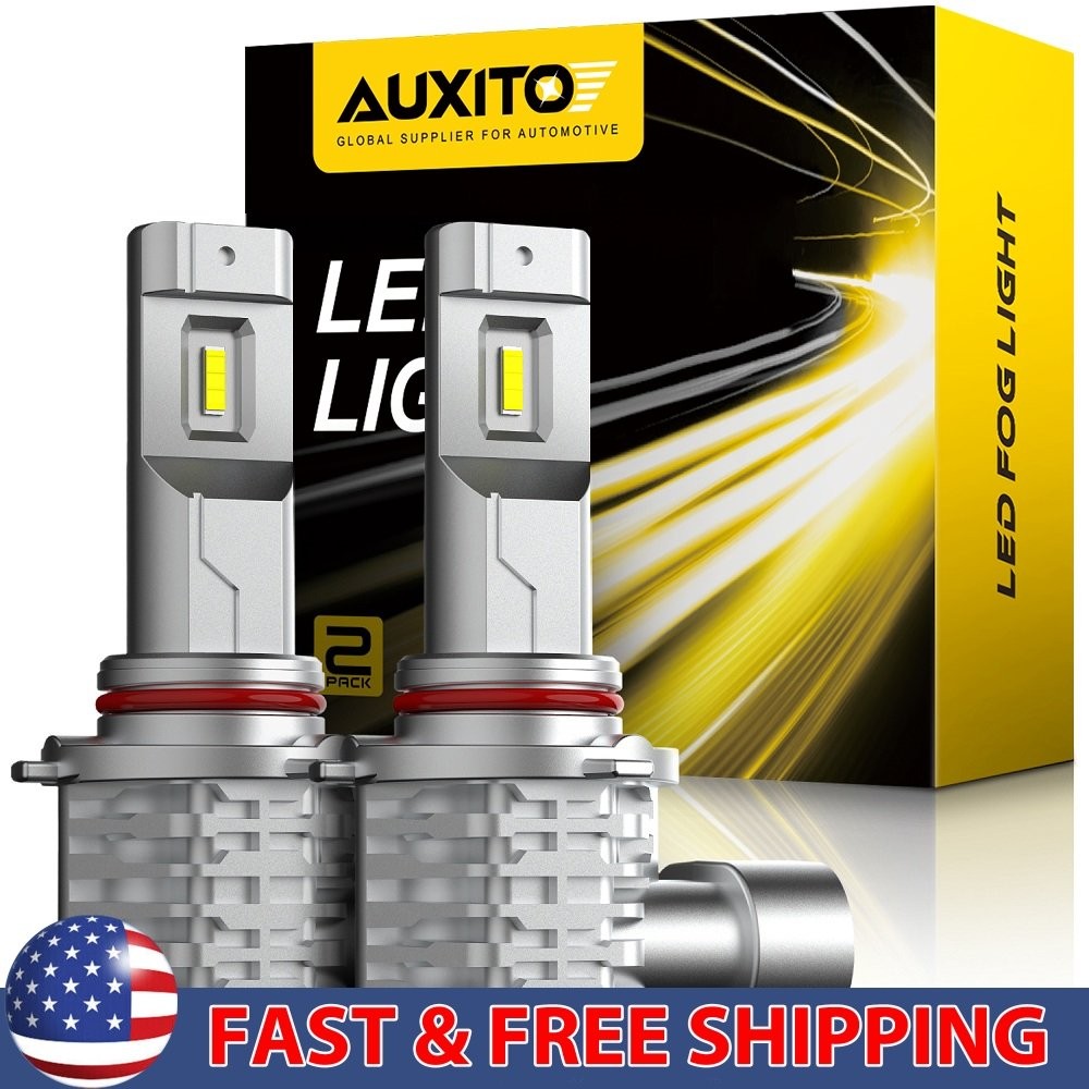 AUXITO  H10 LED Fog Driving Light Bulbs Kit 9145 9140 White Super Bright 2/4X