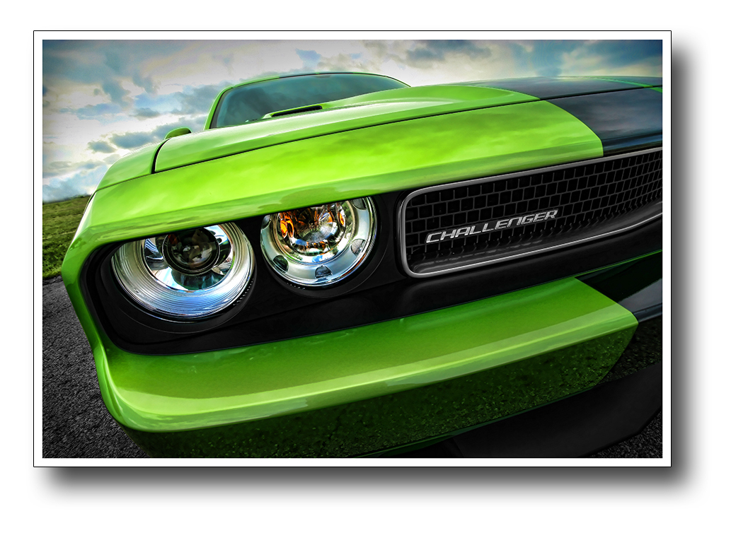 2011 Dodge Challenger SRT8 392 HEMI 13x19 Photo Art Print Green With Envy Poster