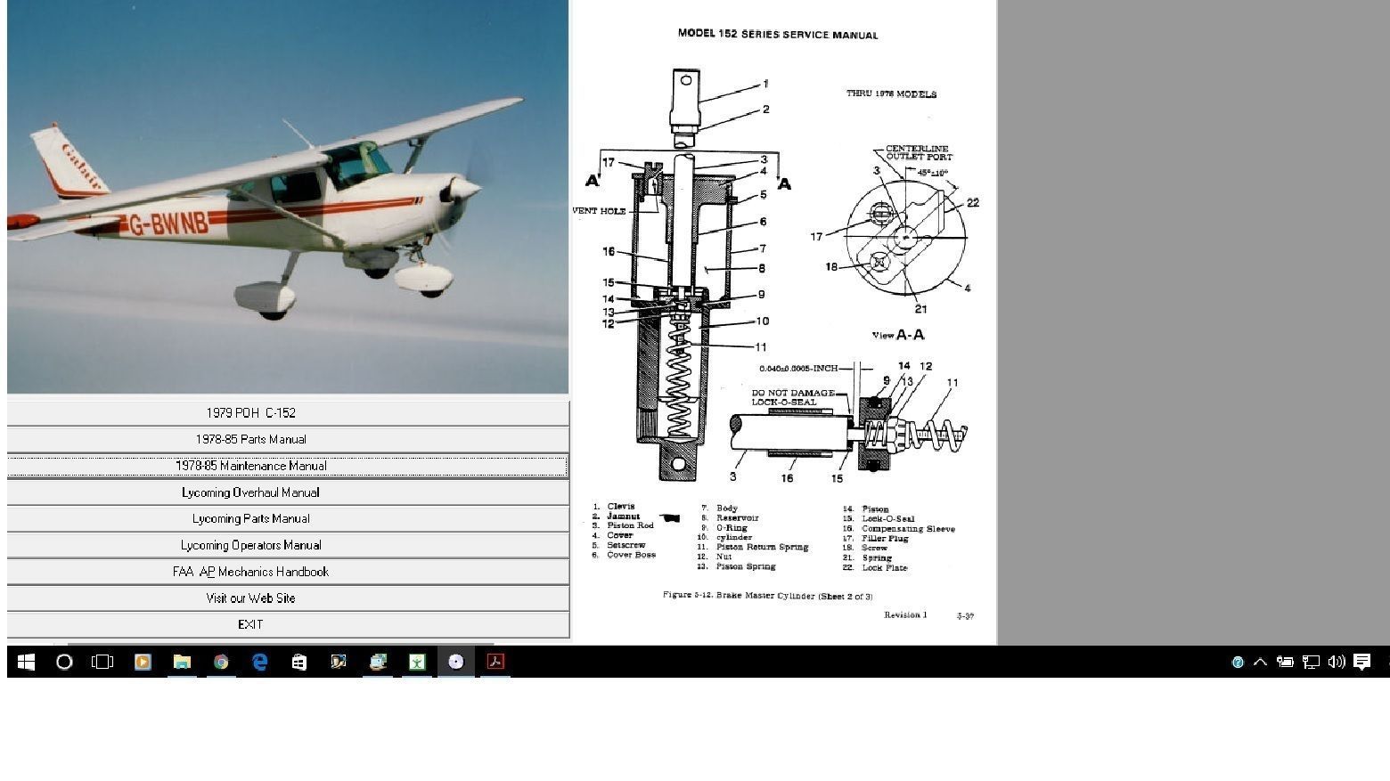 CESSNA 150 SERVICE MAINTENANCE MANUAL LIBRARY w A/Ds USB