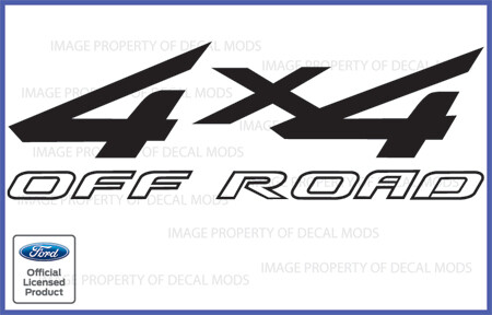(2x) 97-10 Ford F250 F350 Super Duty 4x4 Off Road Decals Stickers Graphics Bed
