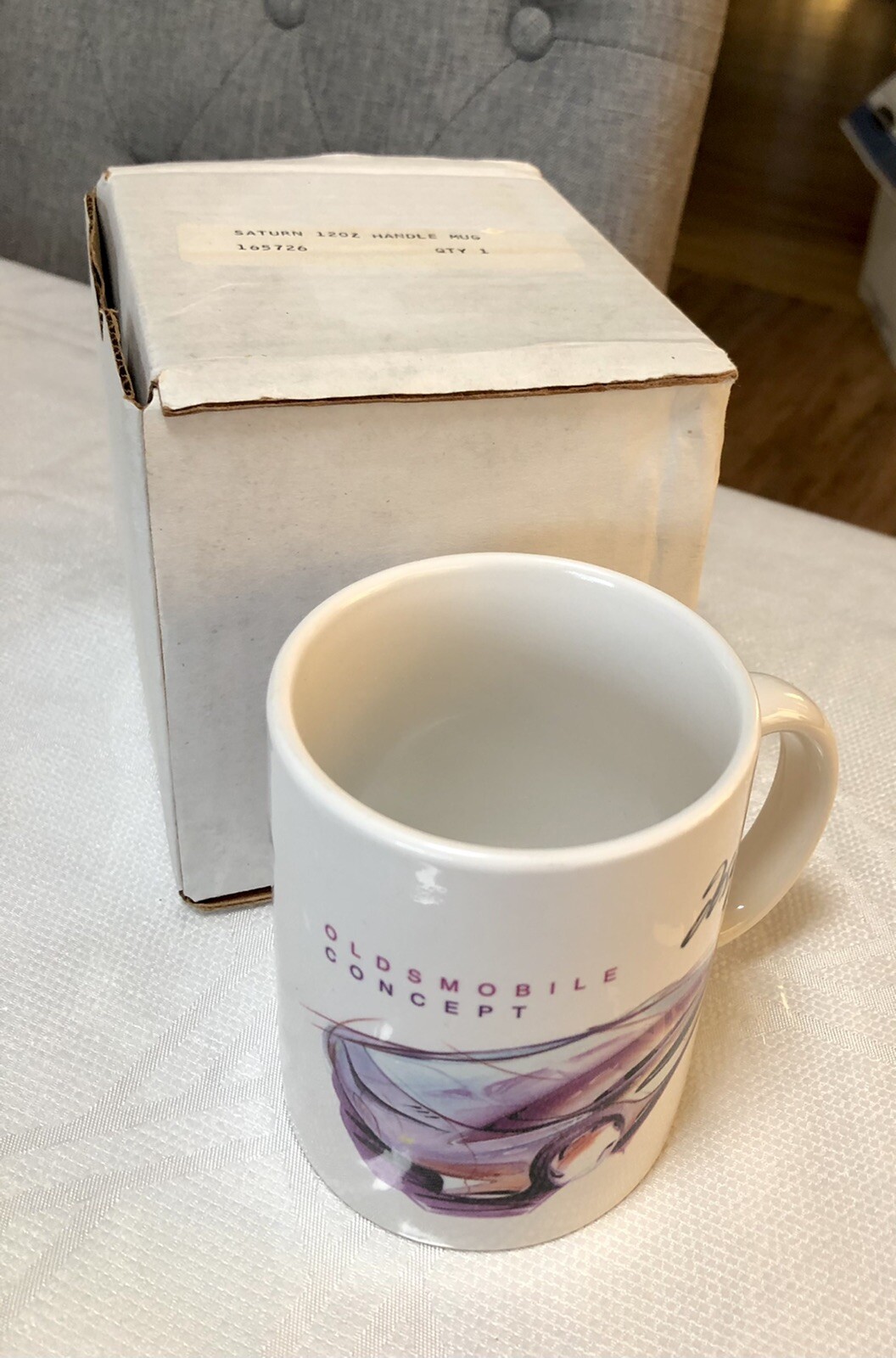 GM Saturn Oldsmobile Concept Mug 12 oz - from GM Design Center in Original Box GM Saturn Oldsmobile Concept Mug 12 oz - from GM Design Center in Original Box