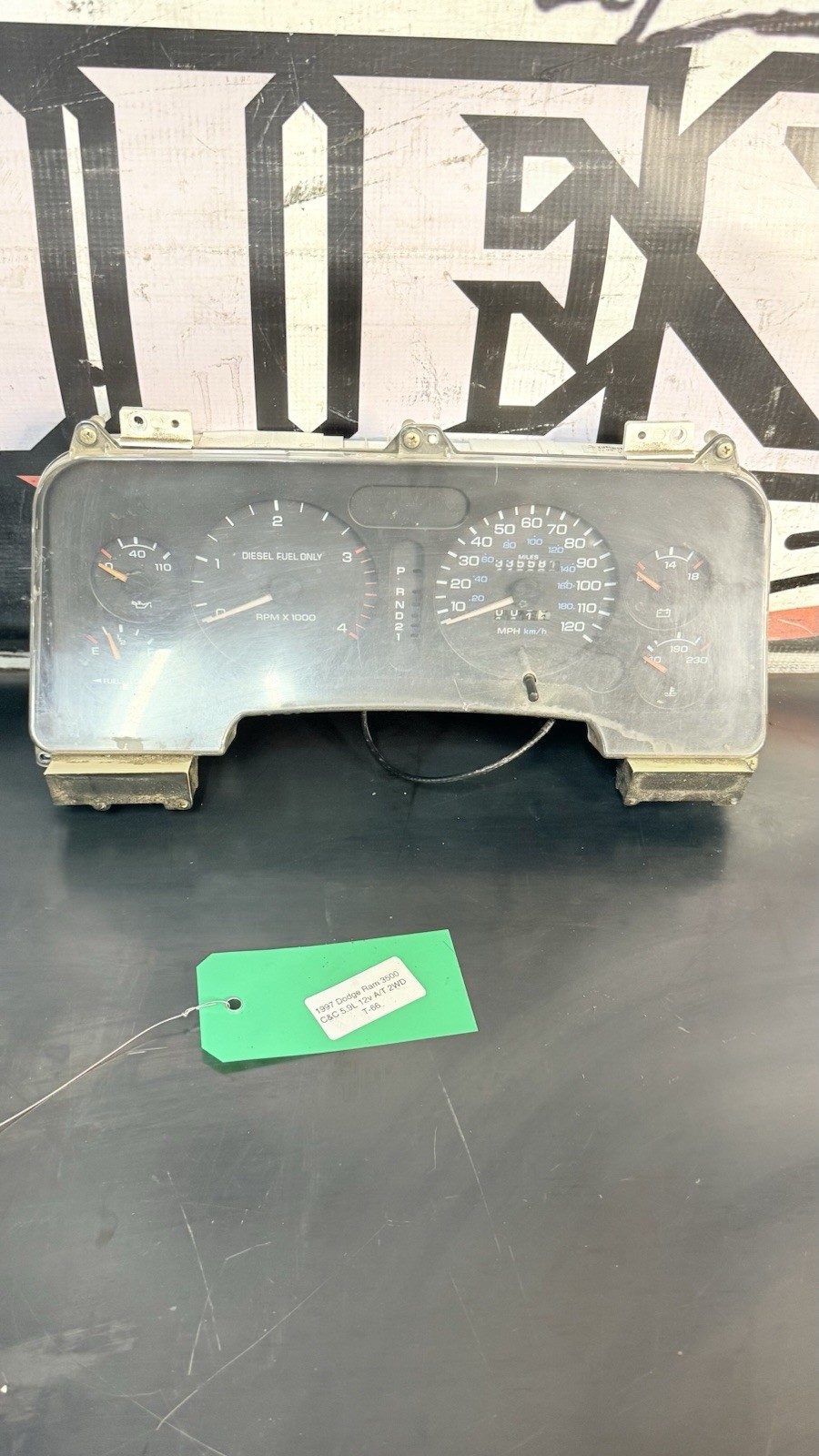 94-97 Dodge Ram Cummins Instrument Cluster Speedometer 94-97 Dodge Ram Cummins Instrument Cluster Speedometer
