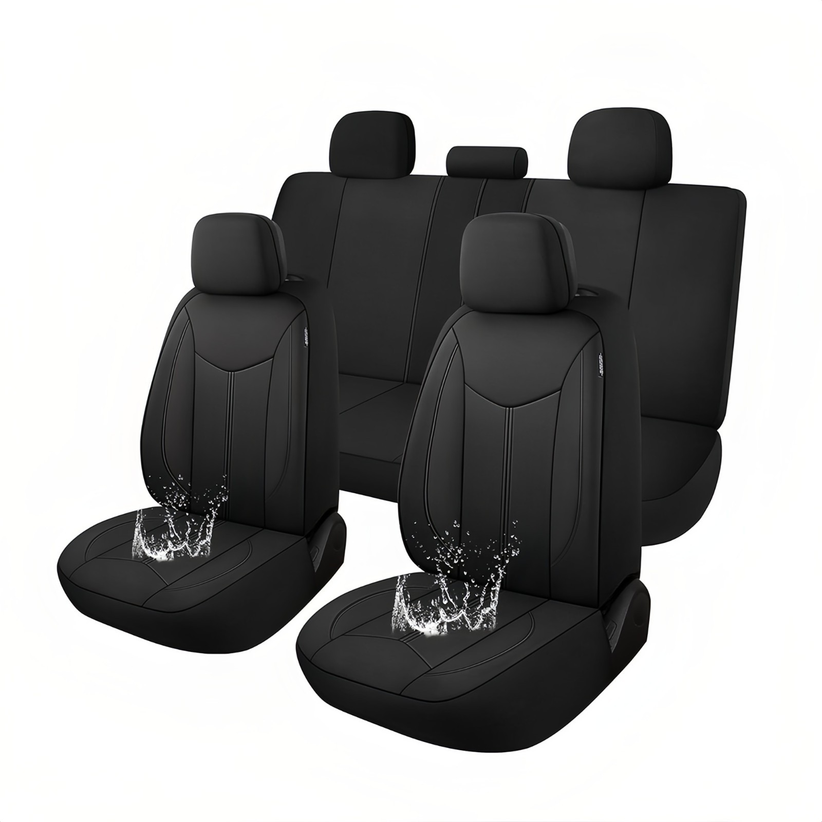 Full Set Seat Covers Front Rear Neoprene For Toyota Corolla Camry RAV4 CHR Prius