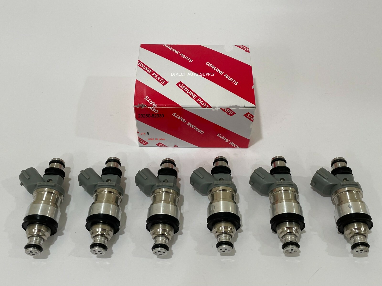 6 NEW OEM FUEL INJECTORS 23250-62030 CAMRY ES300 3.0L TACOMA 4RUNNER T100 3.4L