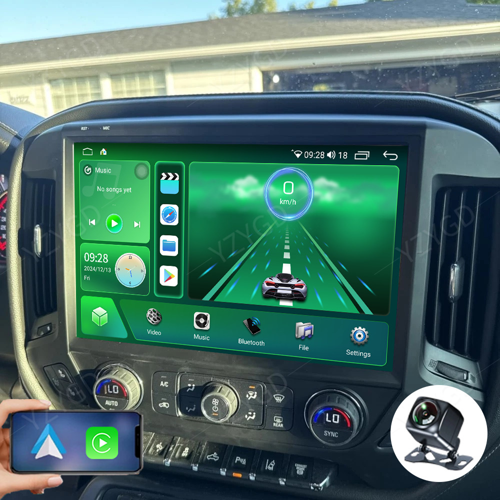 For Chevrolet Silverado GMC Sierra Apple Carplay GPS 2014-2018 Stereo Car Radio For Chevrolet Silverado GMC Sierra Apple Carplay GPS 2014-2018 Stereo Car Radio