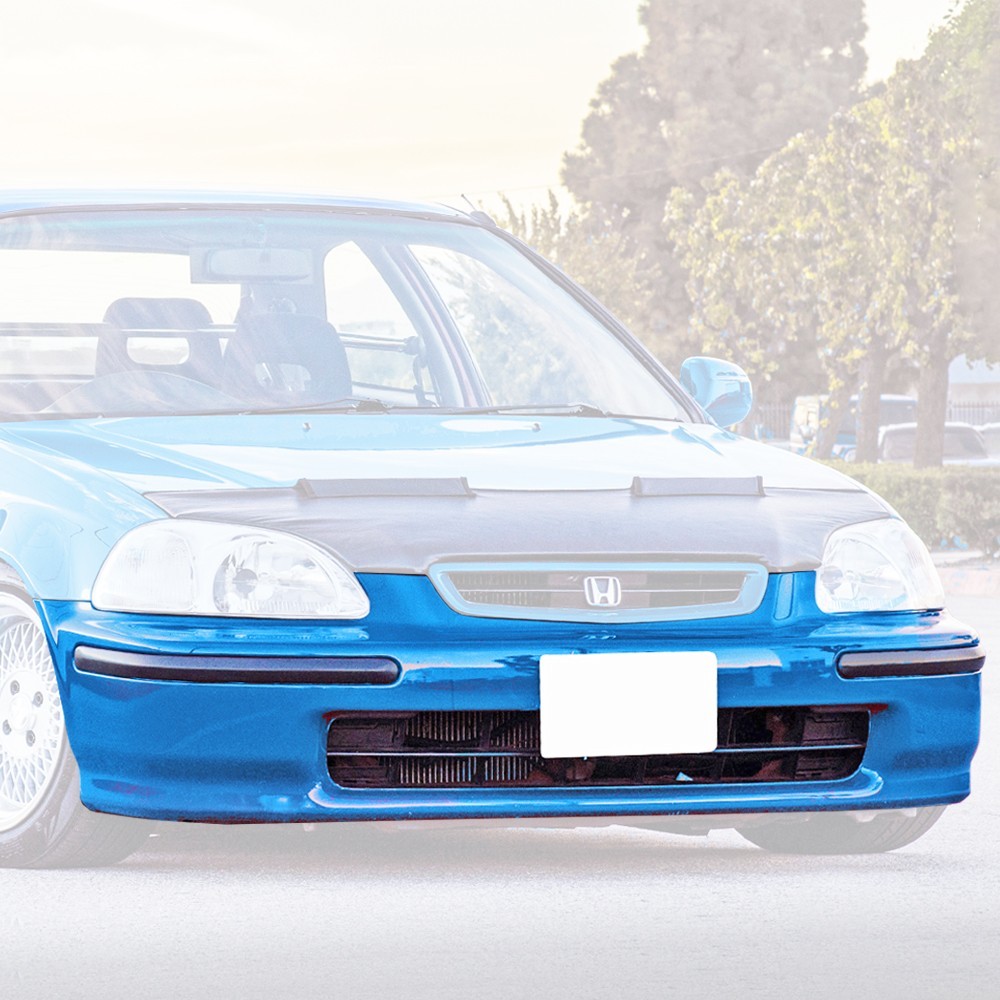 Fits 96-98 Honda Civic 2/3/4dr SIR-Style Front Bumper Cover With Molding Fits 96-98 Honda Civic 2/3/4dr SIR-Style Front Bumper Cover With Molding