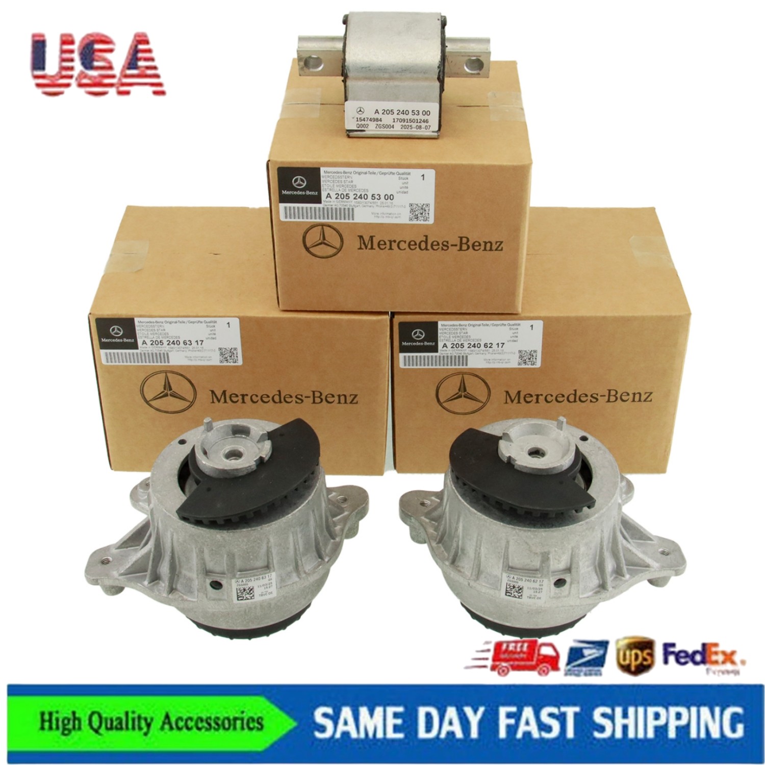 OEM 2052406217 2052406317 2052405300 Engine+Trans Mount for W205 W213 E200 C180