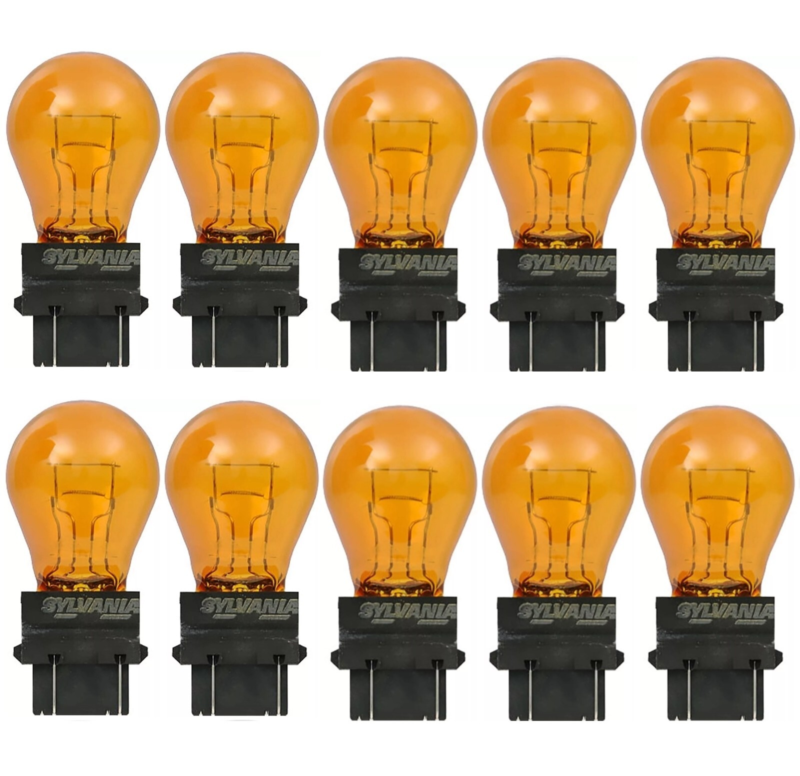 Sylvania 4157NA 3157A 3157NA 28/7W Ten Bulbs Rear Turn Signal Replace Lamp OE Sylvania 4157NA 3157A 3157NA 28/7W Ten Bulbs Rear Turn Signal Replace Lamp OE