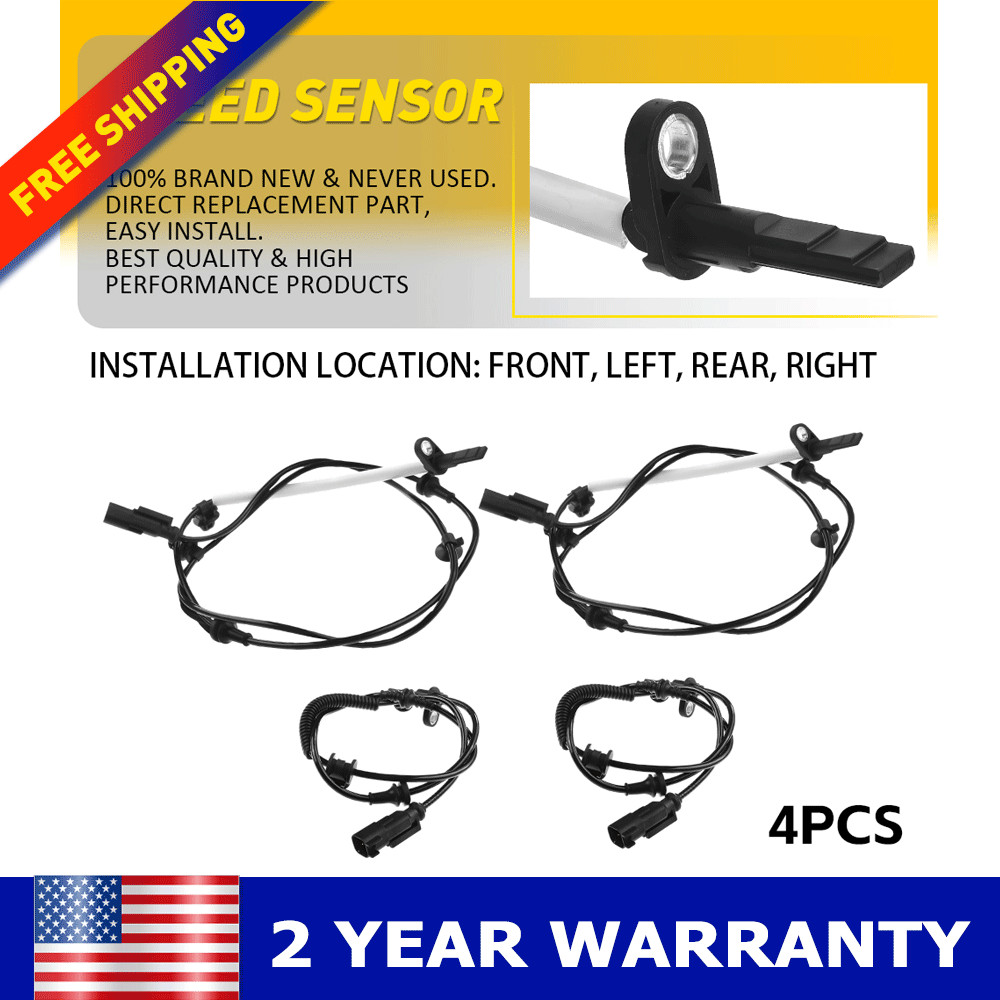 4PCS ABS Sensor Wheel Speed Front Rear For Ford Explorer 2012 2013 2014 2015 New