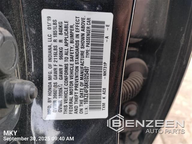 Column Switch OEM 19-20 HONDA INSIGHT 1YR Wrnty