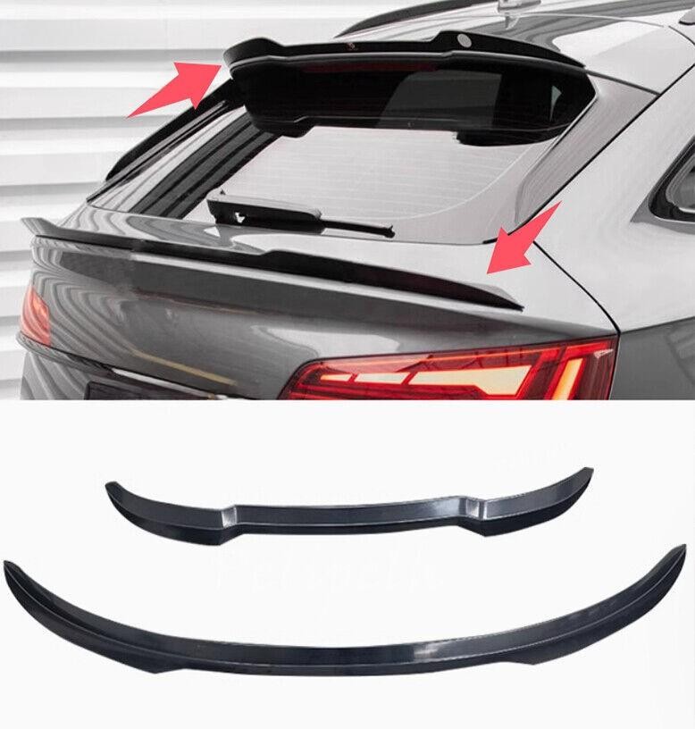 For 21+ Audi Q5 SQ5 sportback Gloss Black Rear Spoiler Trunk & Roof Lid Lip Wing For 21+ Audi Q5 SQ5 sportback Gloss Black Rear Spoiler Trunk & Roof Lid Lip Wing