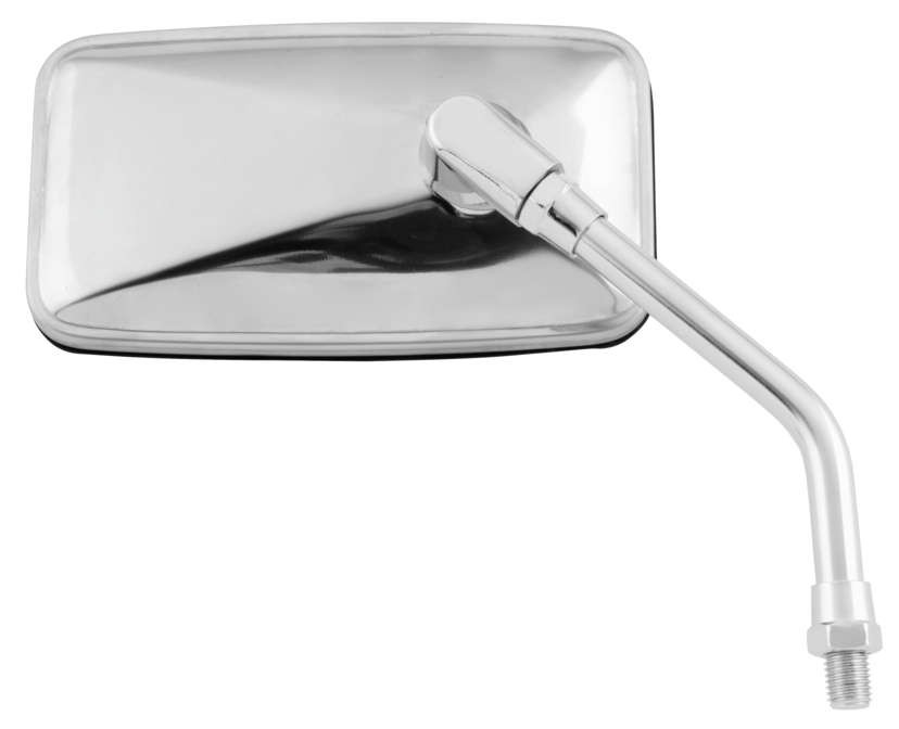 BikeMaster Stainless Cruiser Mirror Ultra-Flat Lens 10mm Universal BikeMaster Stainless Cruiser Mirror Ultra-Flat Lens 10mm Universal