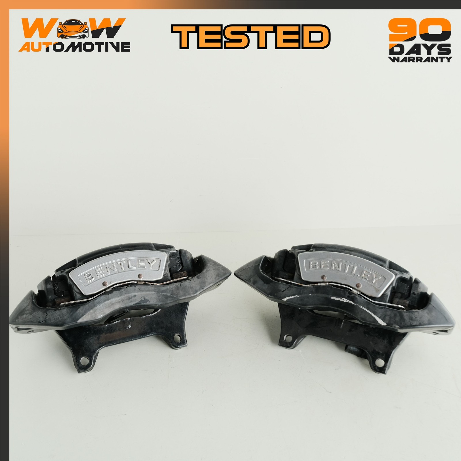 06-19 Bentley Continental GT Flying Spur Front Left Right Brake Caliper Set OEM 06-19 Bentley Continental GT Flying Spur Front Left Right Brake Caliper Set OEM