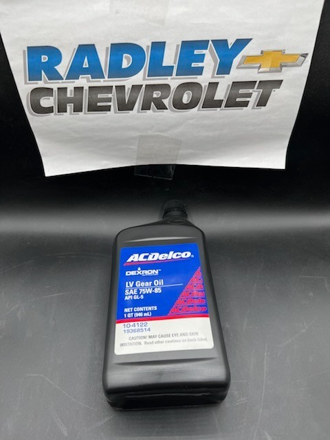 NEW RADLEY CHEVROLET ACDELCO GM Dexron Low Viscosity 75W-85 Gear Oil 19368514 NEW RADLEY CHEVROLET ACDELCO GM Dexron Low Viscosity 75W-85 Gear Oil 19368514