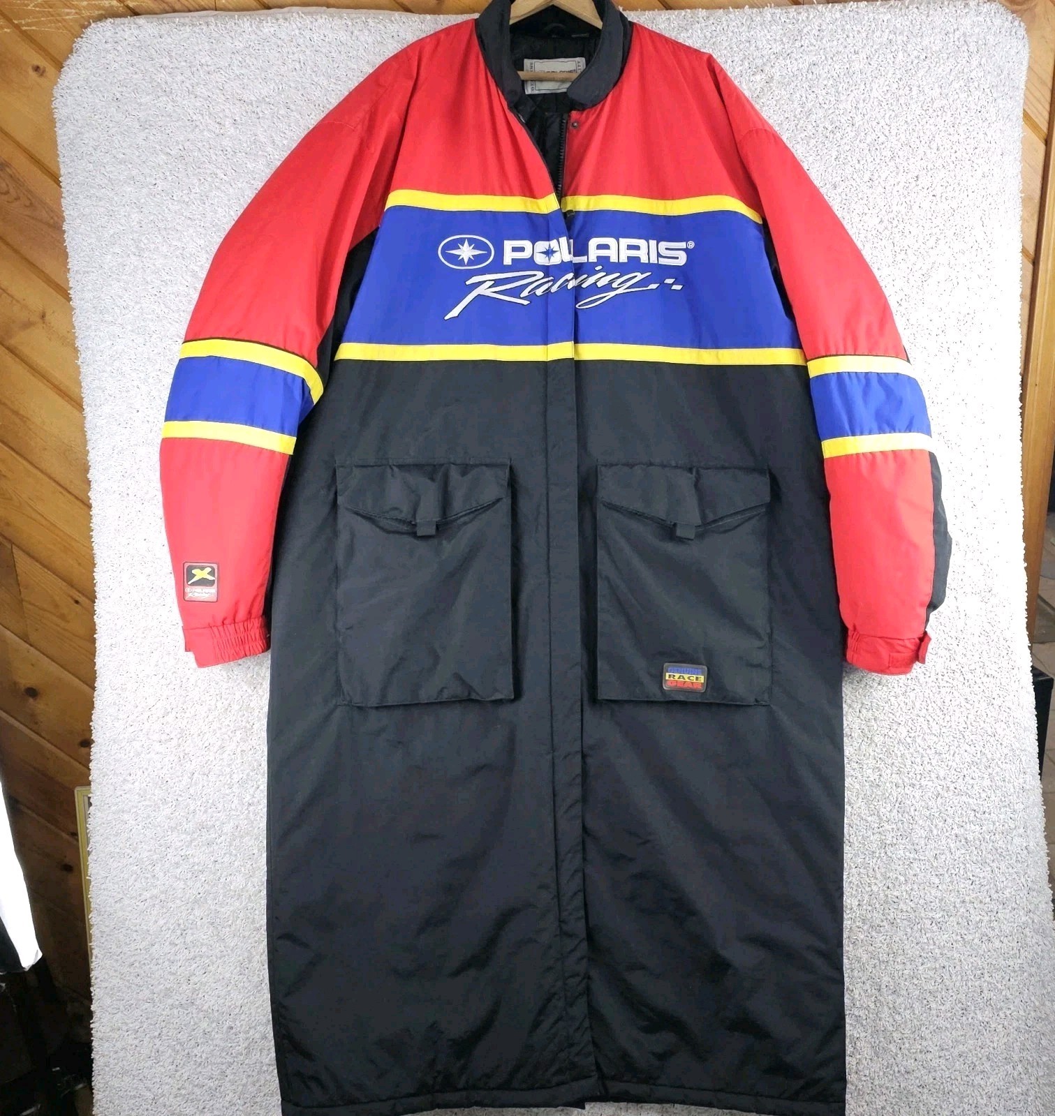 Vintage Polaris Team Racing Warm Up Long Jacket Genuine Race Gear Size 3XL Rare Vintage Polaris Team Racing Warm Up Long Jacket Genuine Race Gear Size 3XL Rare