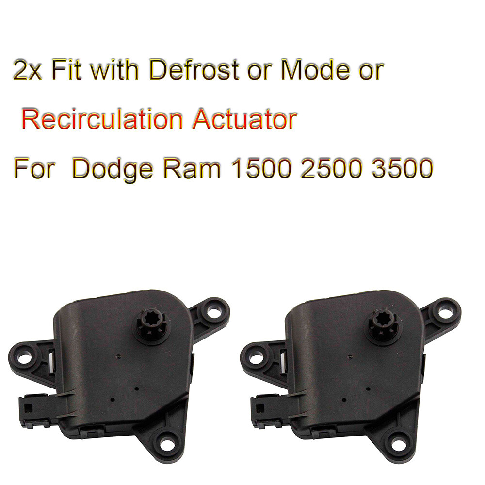 2x HVAC Heater Door Actuator for 2003 2004 2005 06-2008 Dodge Ram 1500 2500 3500