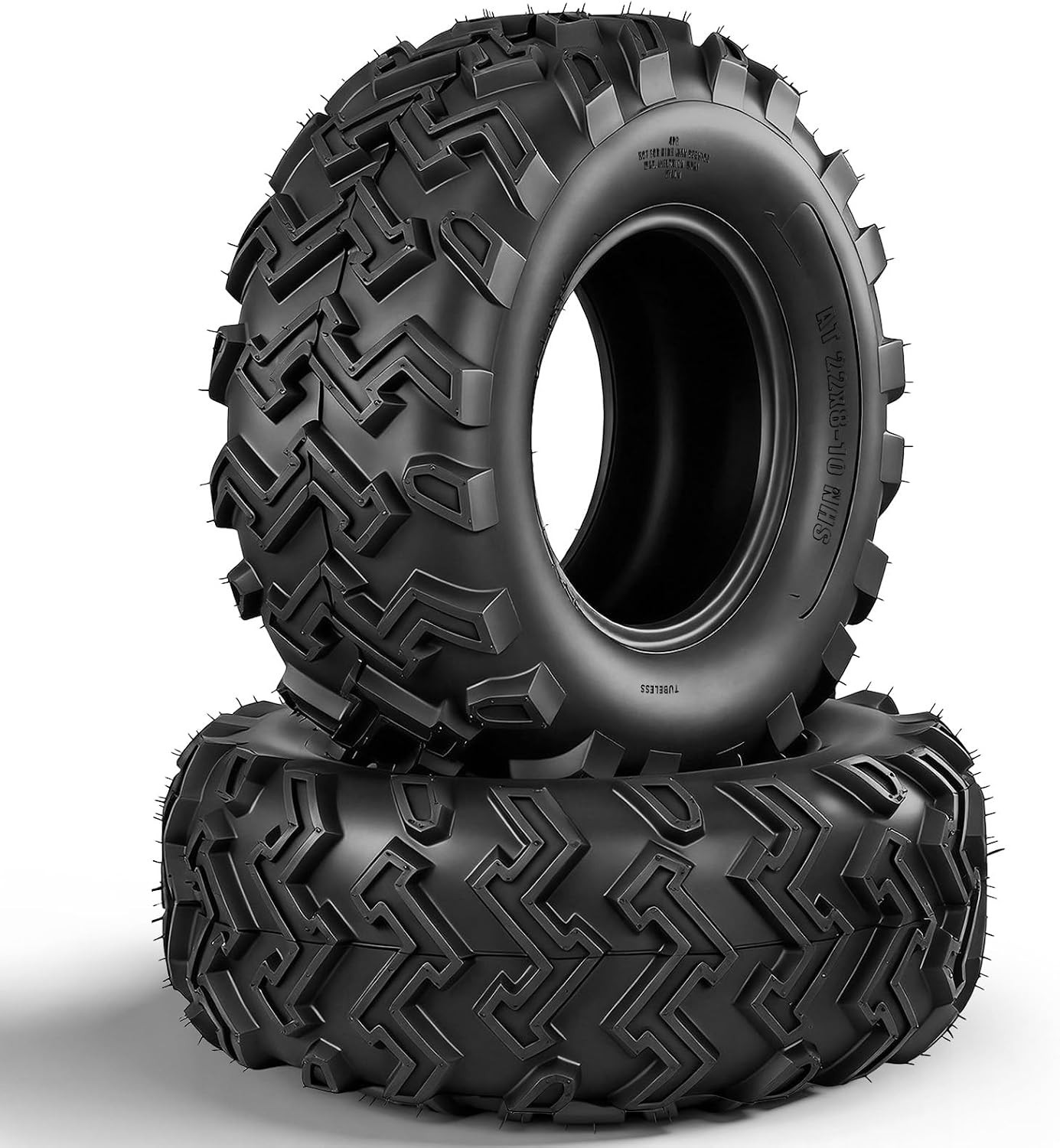 2 Pack 22x8.00-10 ATV UTV Tires 4Ply Turf Tire Lawn 22x8x10 22x8-10 All Terrains