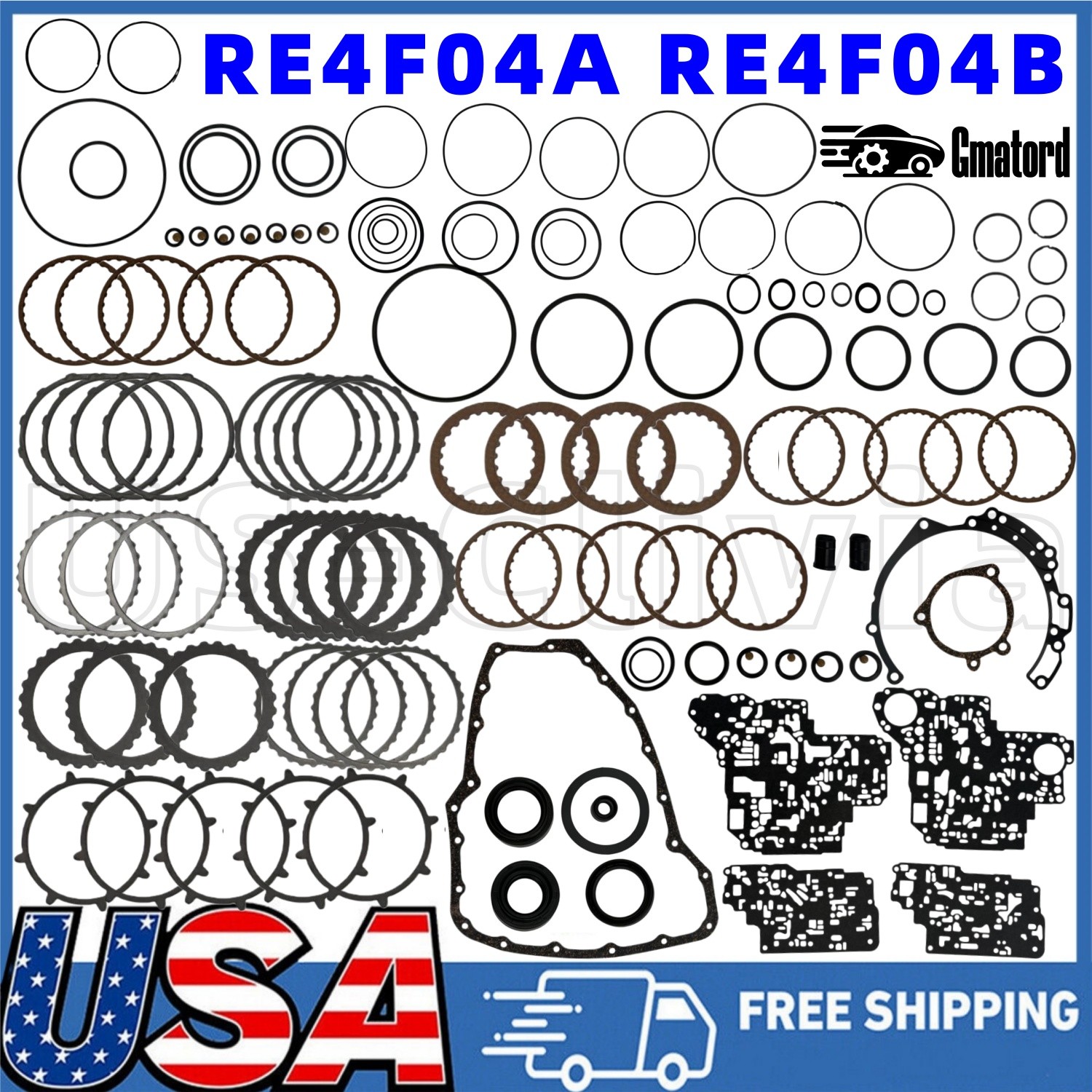 New RE4F04A RE4F04B Transmission Overhaul Rebuild Kit For Nissan Altima 3.0 3.5L