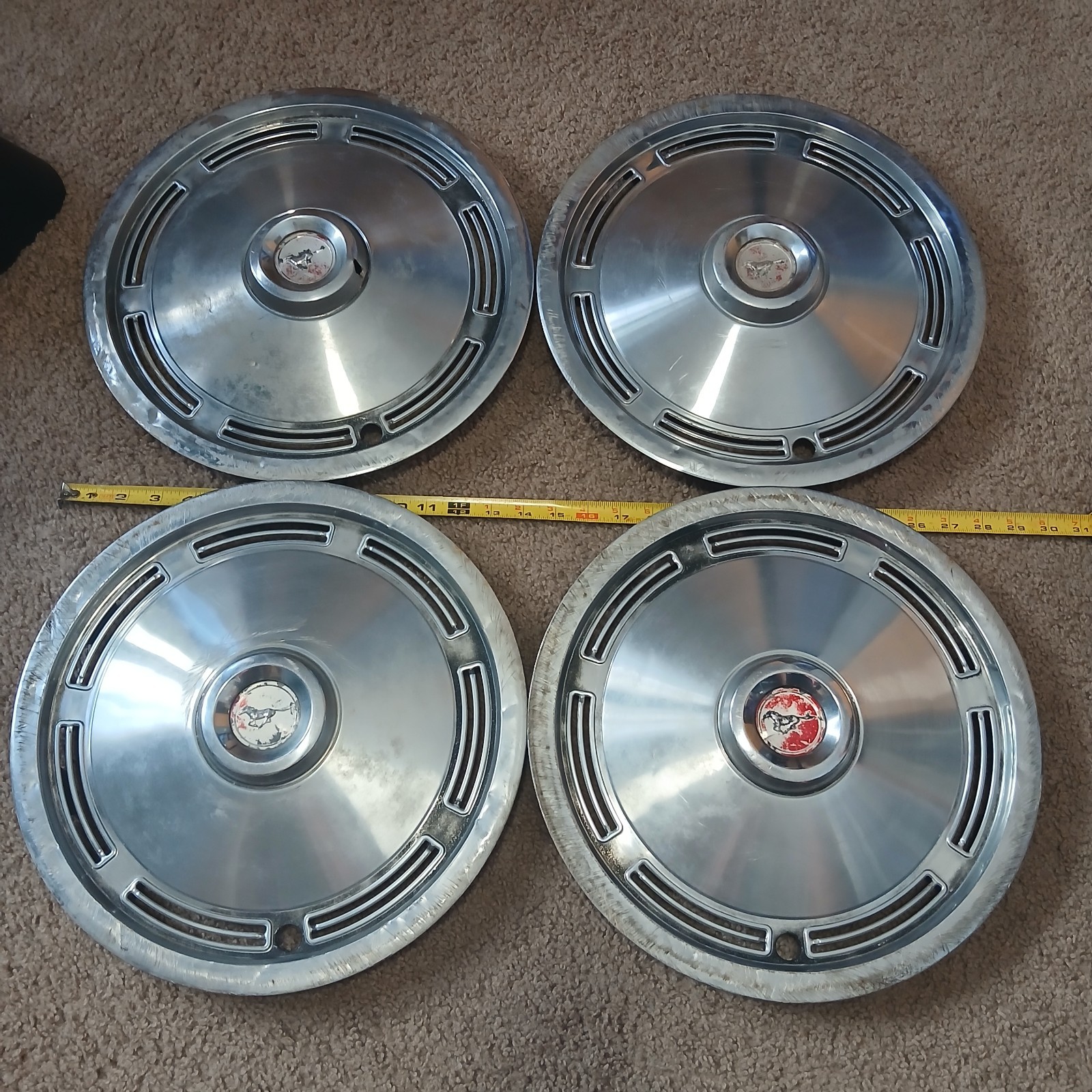 Set of 4 Vintage 1968-69 Ford Mustang 14\ Set of 4 Vintage 1968-69 Ford Mustang 14\