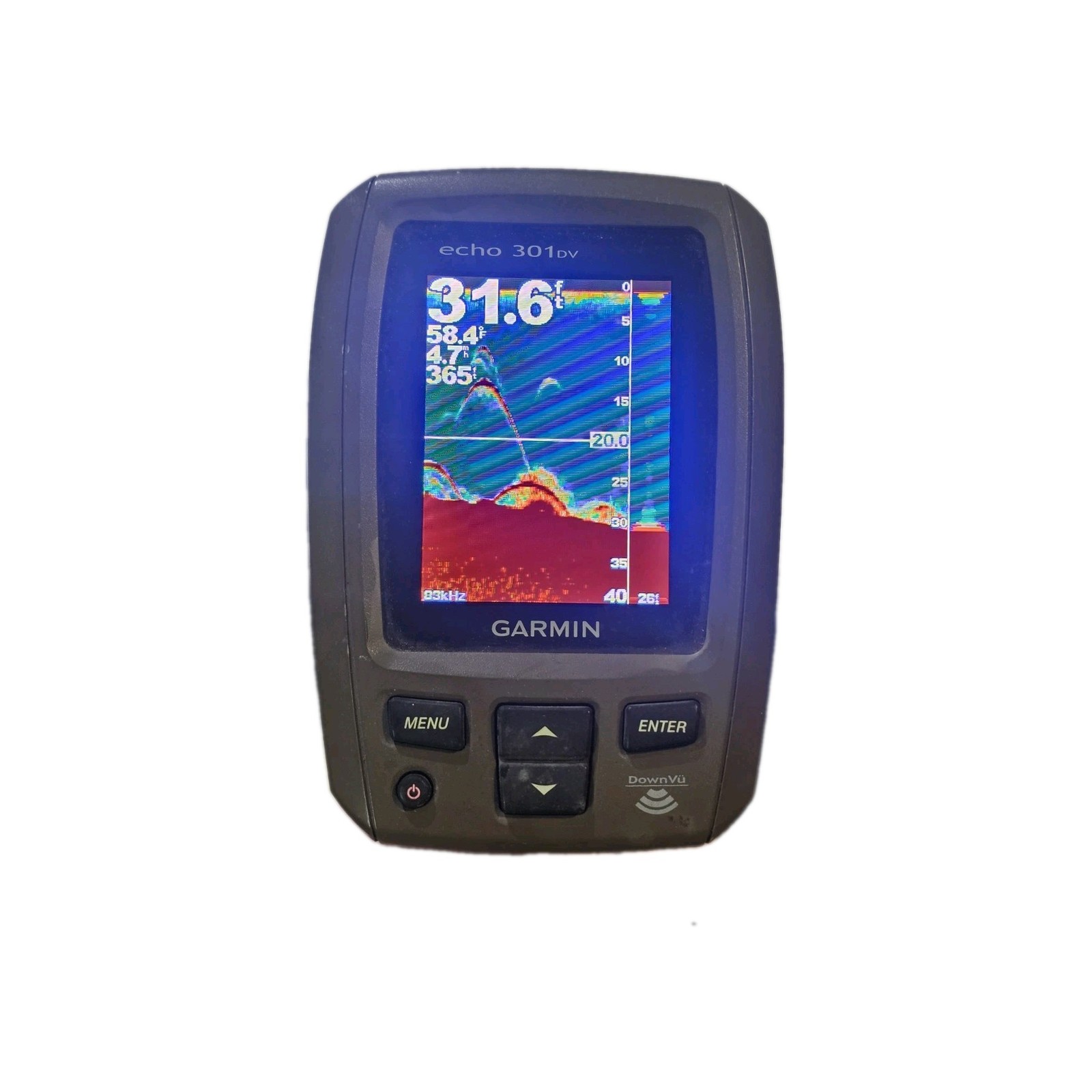 Garmin Echo 301DV Fishfinder Sonar Head Unit *30 DAY WARRANTY DownVue Garmin Echo 301DV Fishfinder Sonar Head Unit *30 DAY WARRANTY DownVue