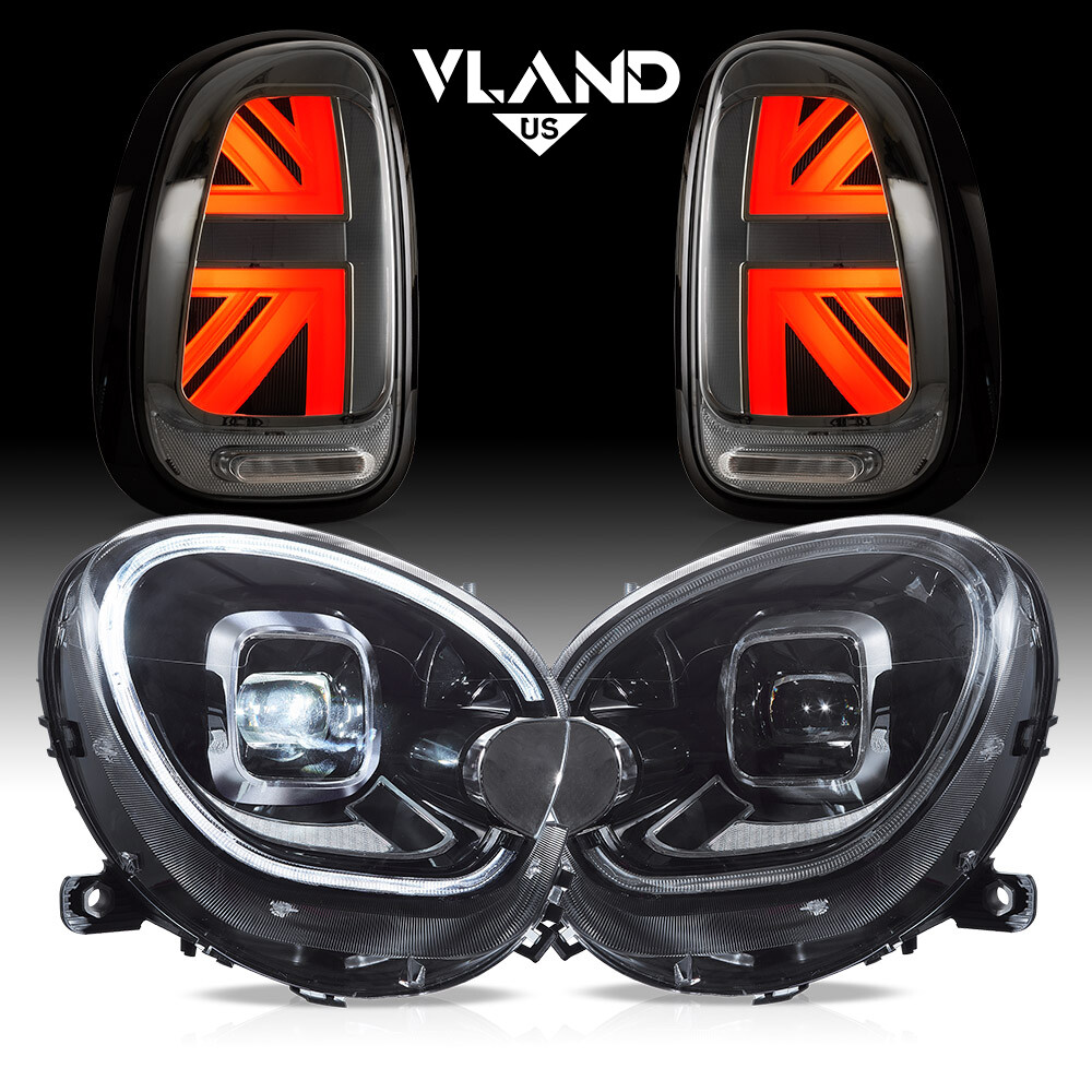 LED Headlights & Smoked LED Tail Lights For 2010-2016 Mini Cooper Countryman R60 LED Headlights & Smoked LED Tail Lights For 2010-2016 Mini Cooper Countryman R60