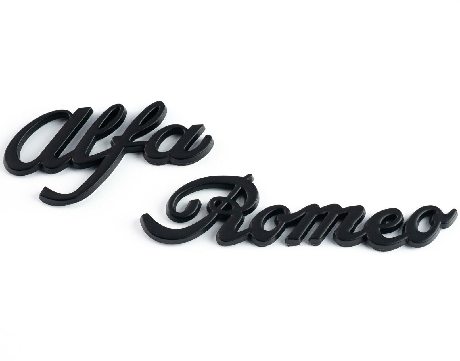 Alfa Romeo Spider Duetto Script Retro Emblem Metal Chrome Sticker Badge