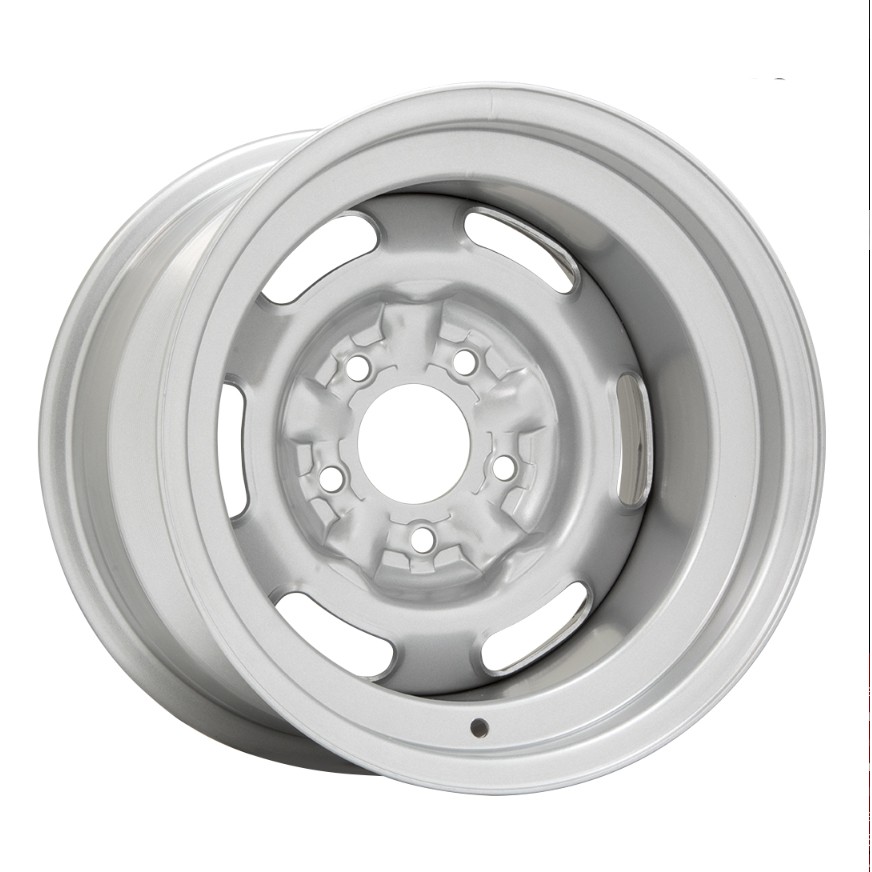 WHEEL VINTIQUES 59 Series Pontiac Rallye I 14X7 5X120.65 ET6 Silver (Qty of 1)