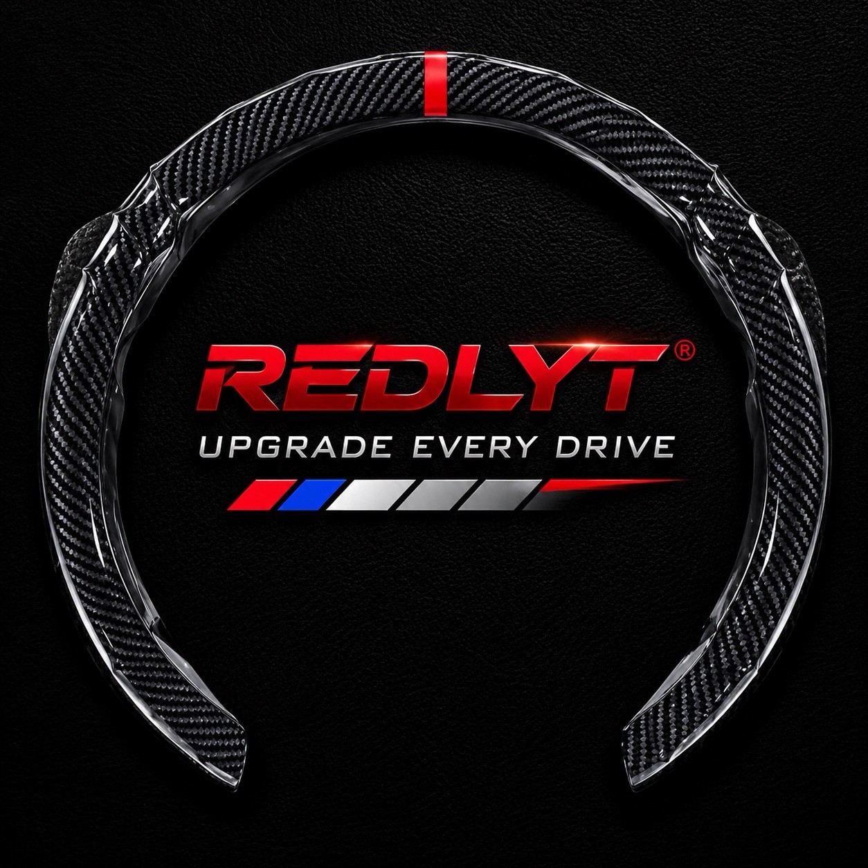 REDLYT Ultra-Thin Sport Steering Wheel Cover – Anti-Slip Grip