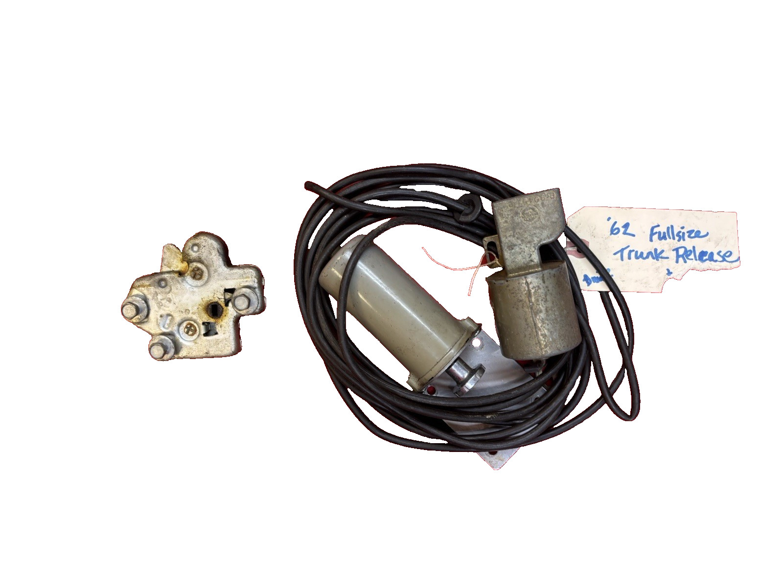 1961-1964 GM Full Size Vacuum Trunk Release w/ Switch & Hose 1961-1964 GM Full Size Vacuum Trunk Release w/ Switch & Hose