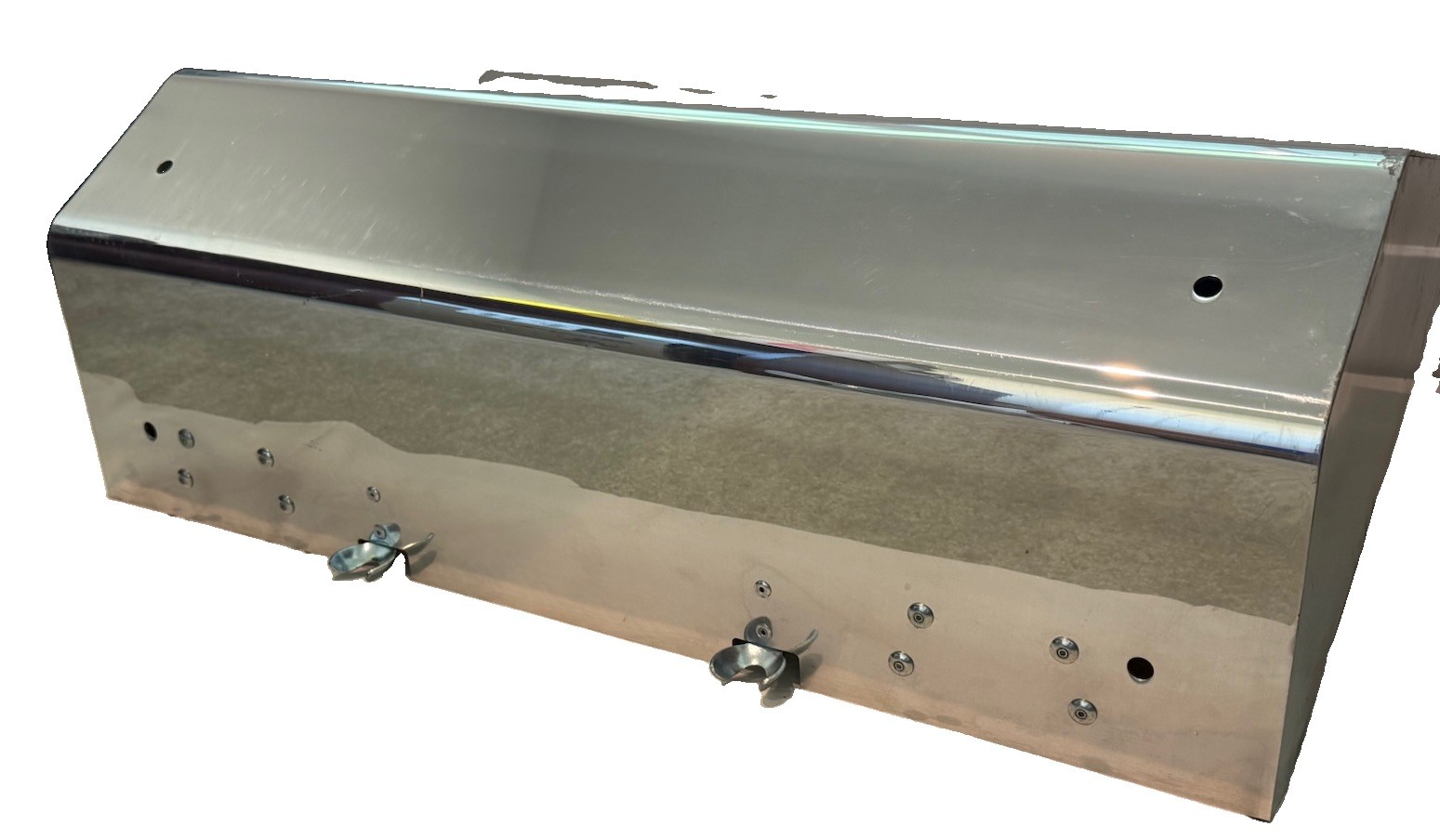Mack Truck CXU613 Polished Aluminum Battery Box Cover 30”W X 18”D