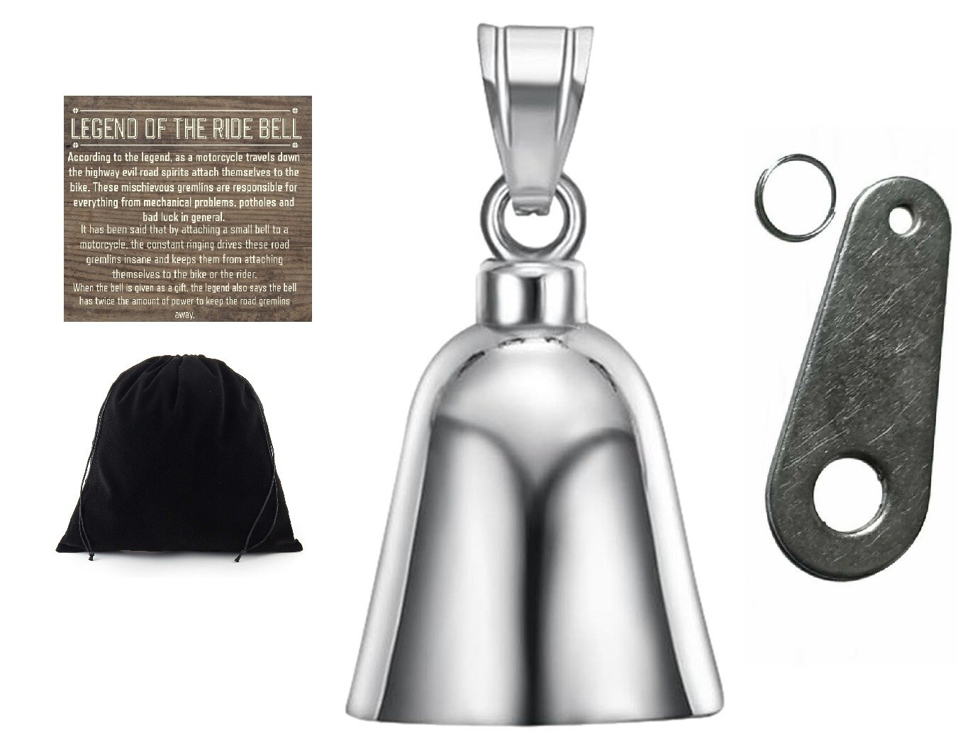 THE RIDE BELL PLAIN ORIGINAL W HANGER Guardian Motorcycle Biker Gremlin Ride THE RIDE BELL PLAIN ORIGINAL W HANGER Guardian Motorcycle Biker Gremlin Ride