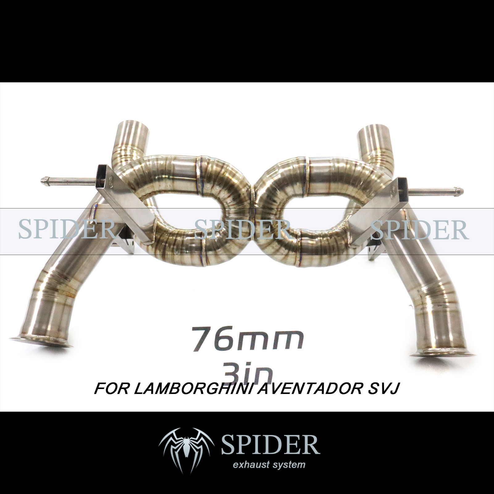 Titanium Alloy Exhaust for Lamborghini  Aventador SVJ Exhaust Without Valves