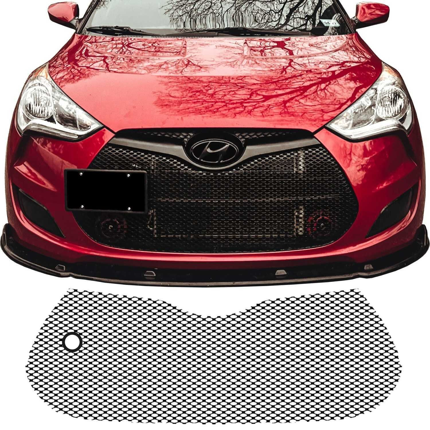 CCG MESH GRILL WITH TOW HOOK HOLE FOR A 12-17 HYUNDAI VELOSTER NON-TURBO GRILLE
