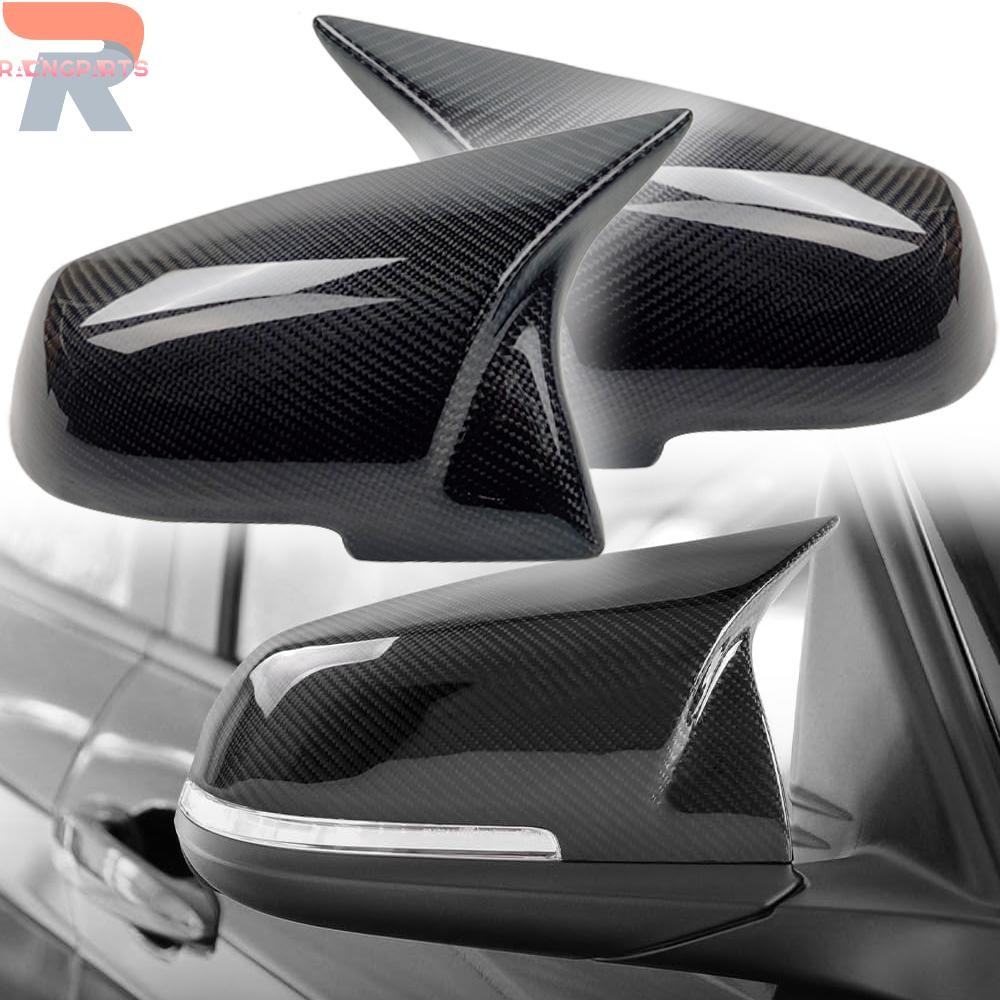 Real Carbon Fiber Mirror Covers Caps Fits BMW F20 F22 F30 F32 F36 F87 M2 Pair