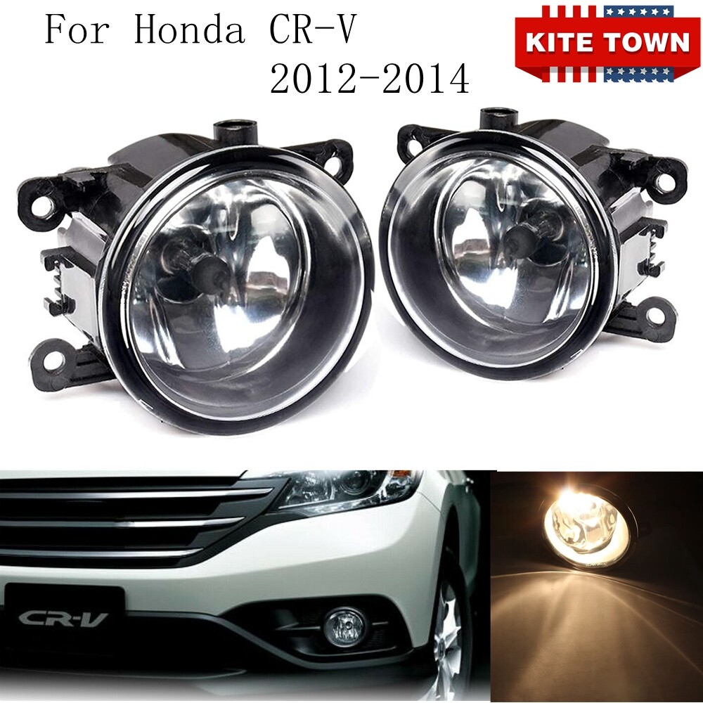 New Pair Of Clear Lens Bumper Fog Light Lamp RH LH For Honda CRV CR-V 2012-2014