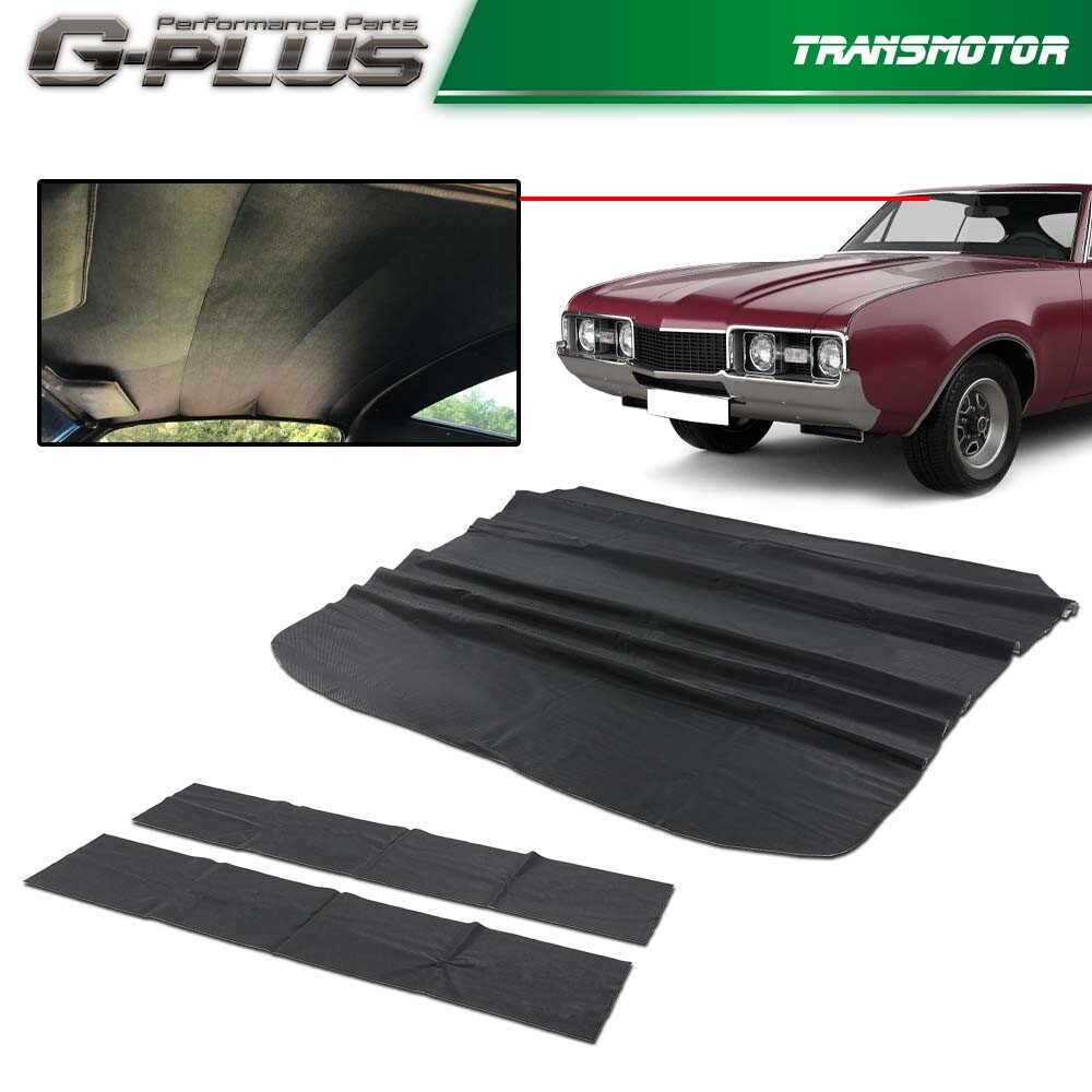 Black Tier Headliner Fit For 1969 1970 1971 1972 Oldsmobile Cutlass & 442