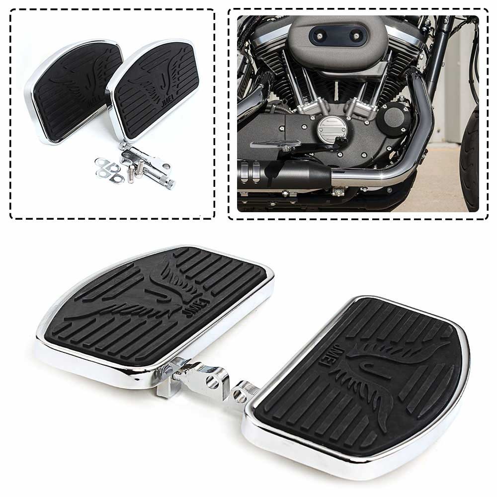 2PCS Motorcycle Front Foot Peg Floorboard Footrest For Harley Sportster 883 1200