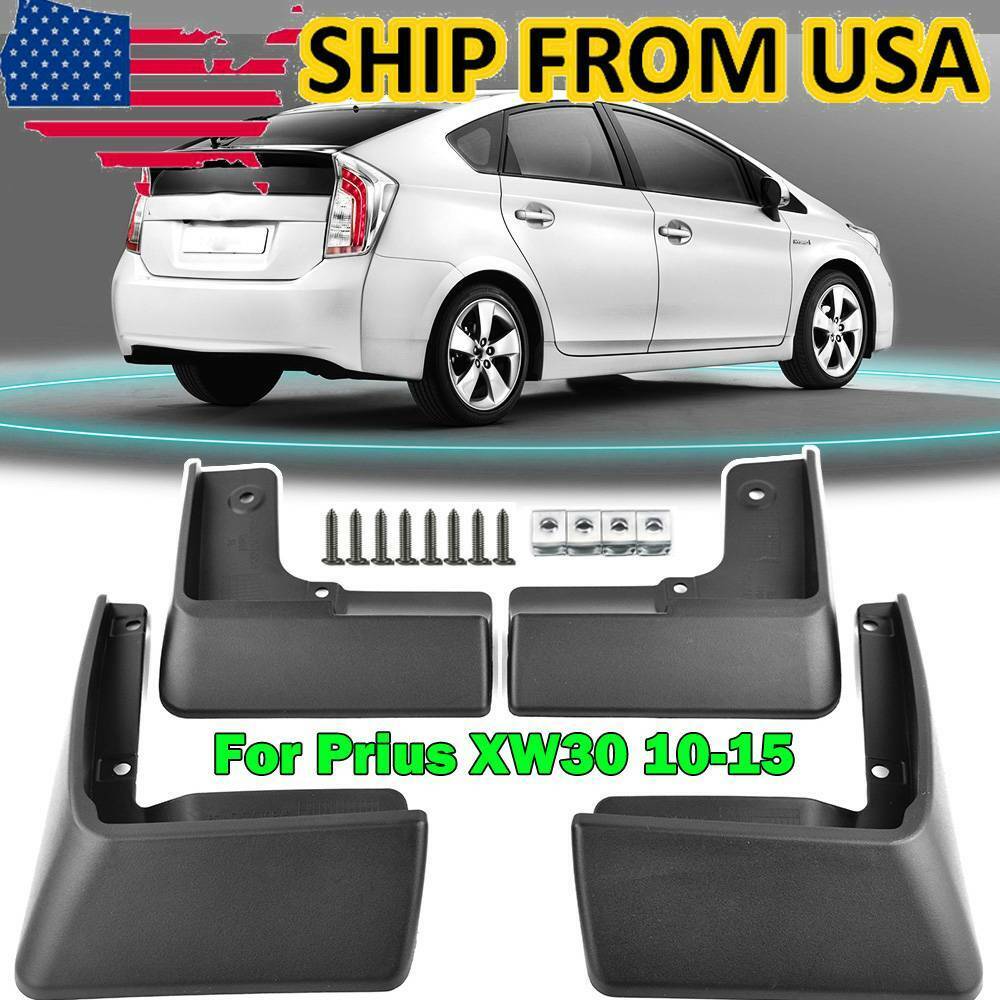 X4 For Toyota Prius XW30 10-15 Mud Flaps Splash Guards Front & Rear 00016-47225