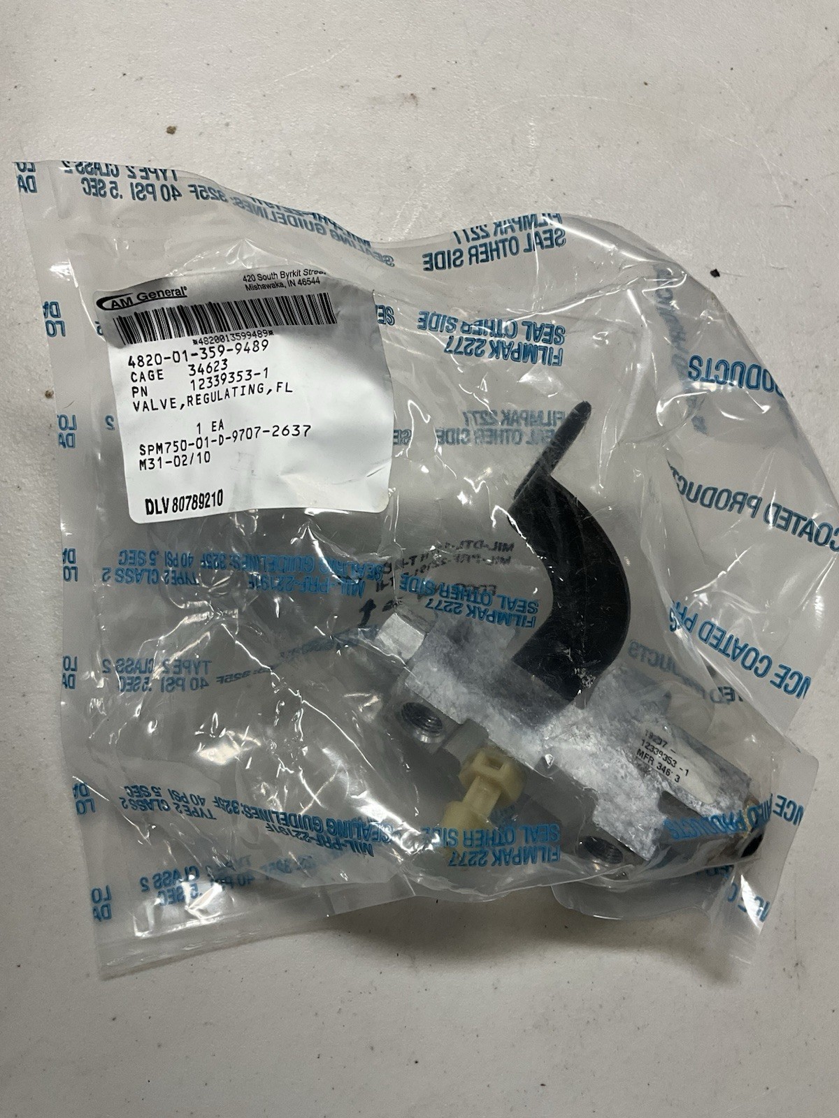 NOS AM GENERAL HMMWV BRAKE VALVE LATE STYLE HMMWVS 12339353-1 NOS AM GENERAL HMMWV BRAKE VALVE LATE STYLE HMMWVS 12339353-1