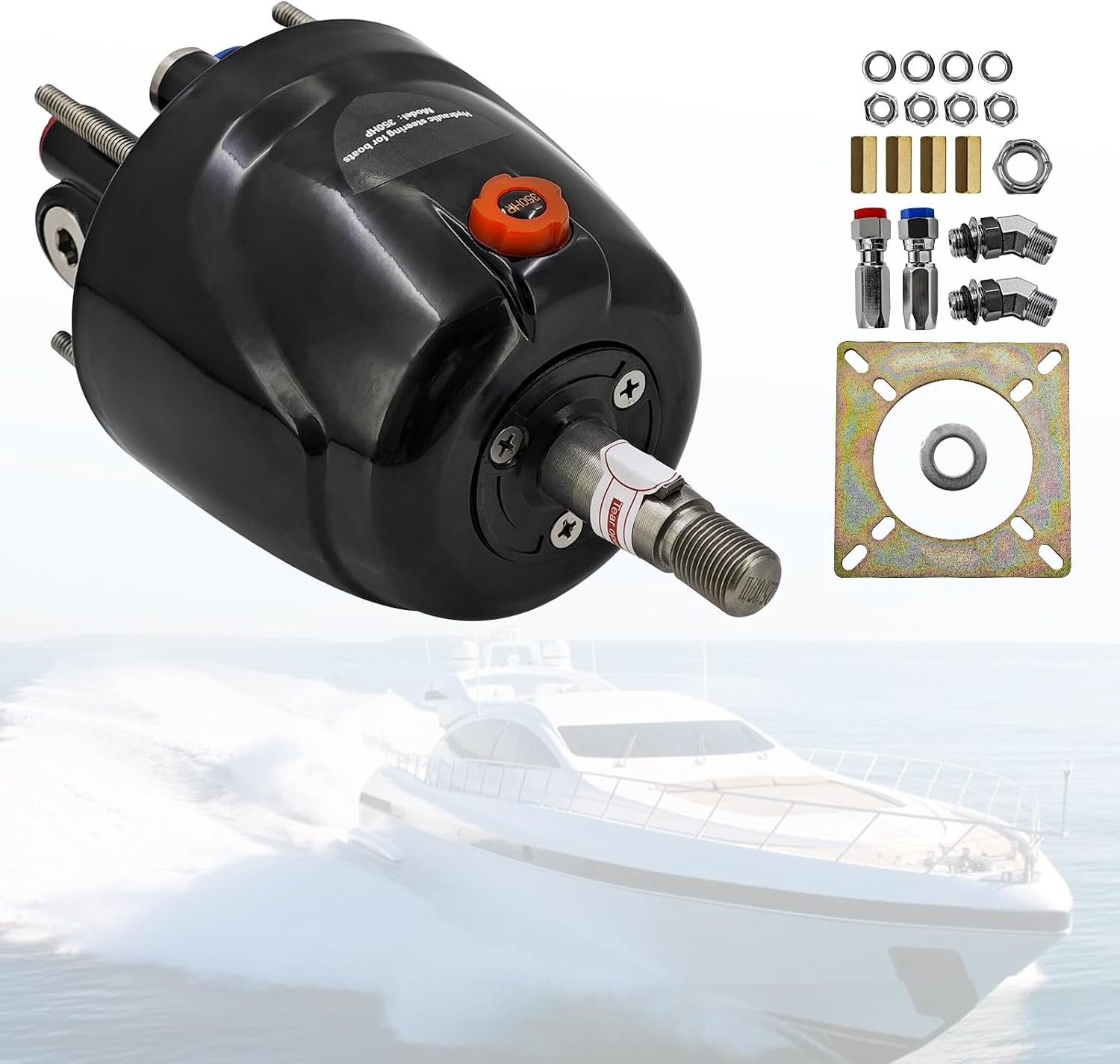 HH5271-4 for SEASTAR HELM 1.7FM ORB Hydraulic Marine Helm Pump 350HP For SEASTAR