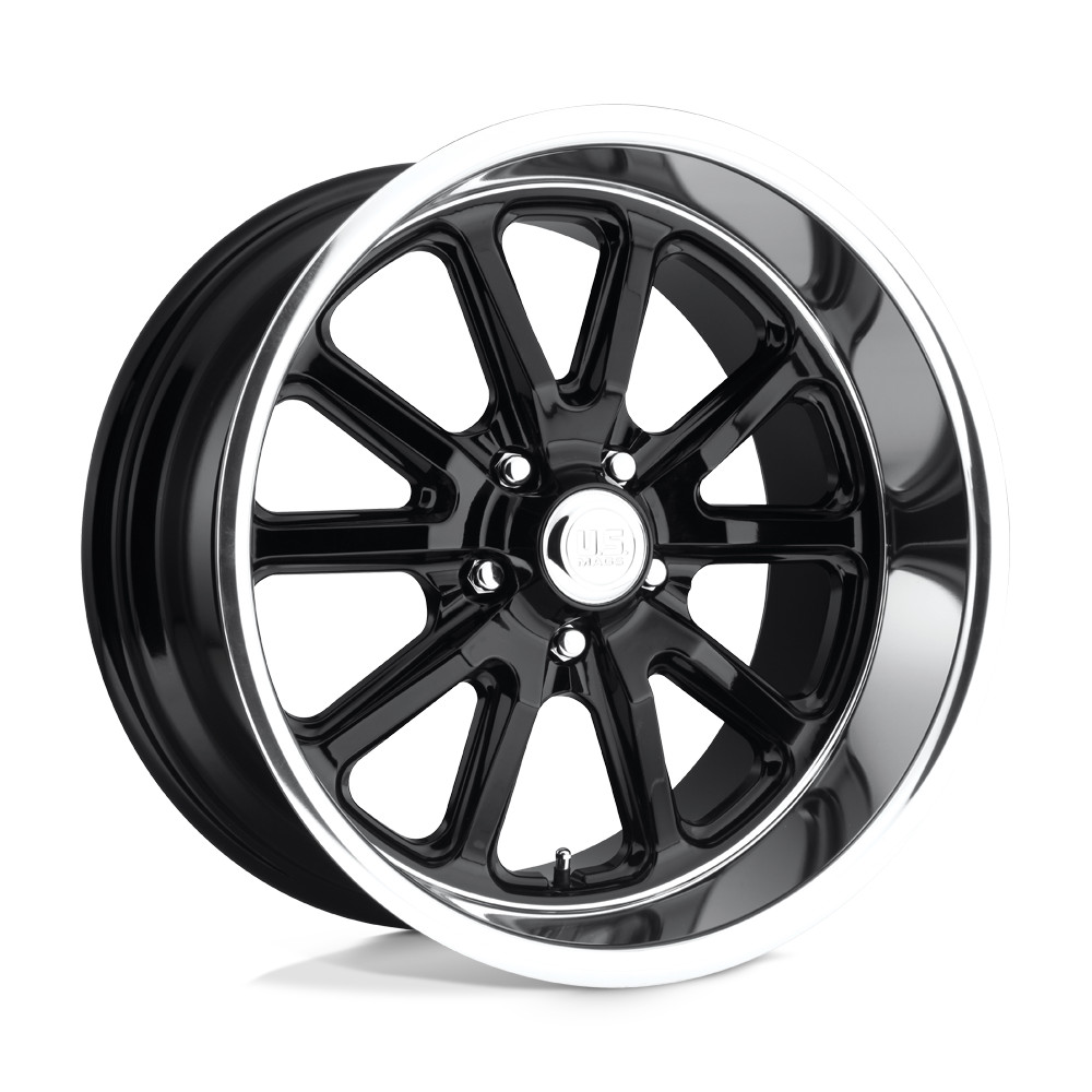 20x9.5 US Mags U121 RAMBLER GLOSS BLACK Wheel 5x4.75 (1mm)