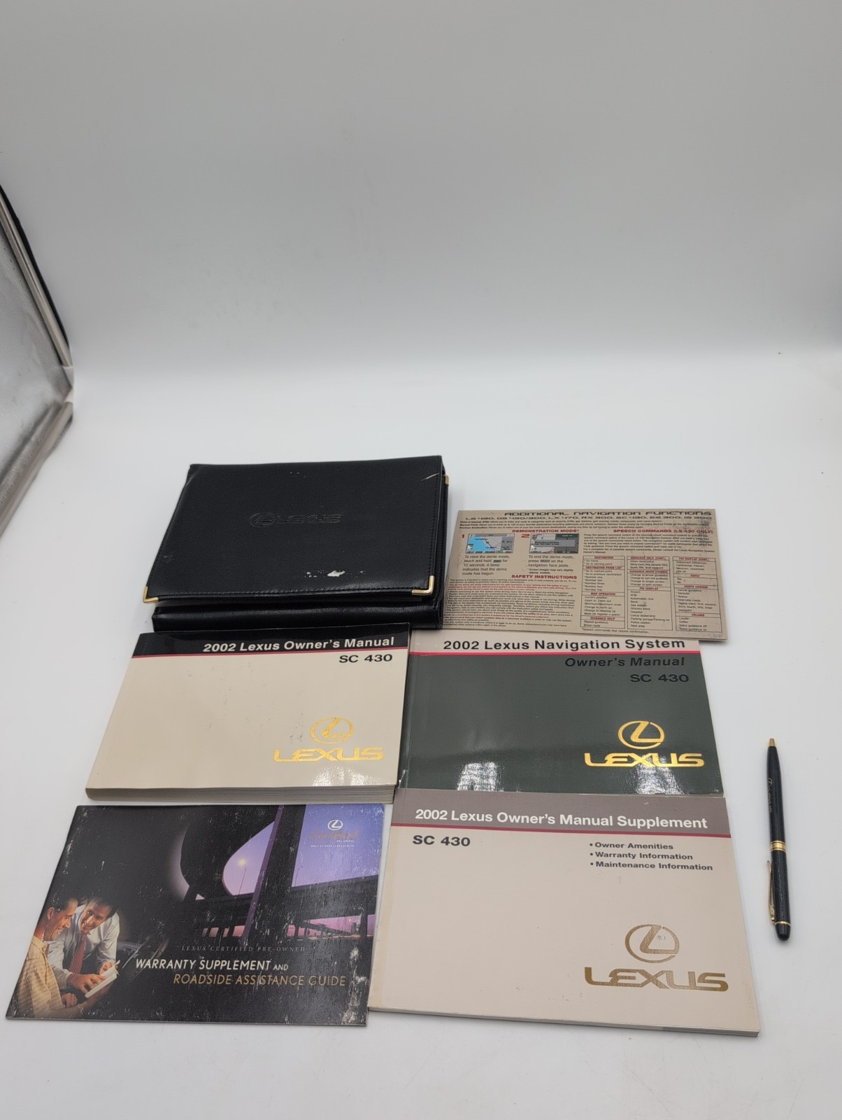 2002 Lexus SC 430 SC430 Convertible Owners Manual Case Navigation 2002 Lexus SC 430 SC430 Convertible Owners Manual Case Navigation