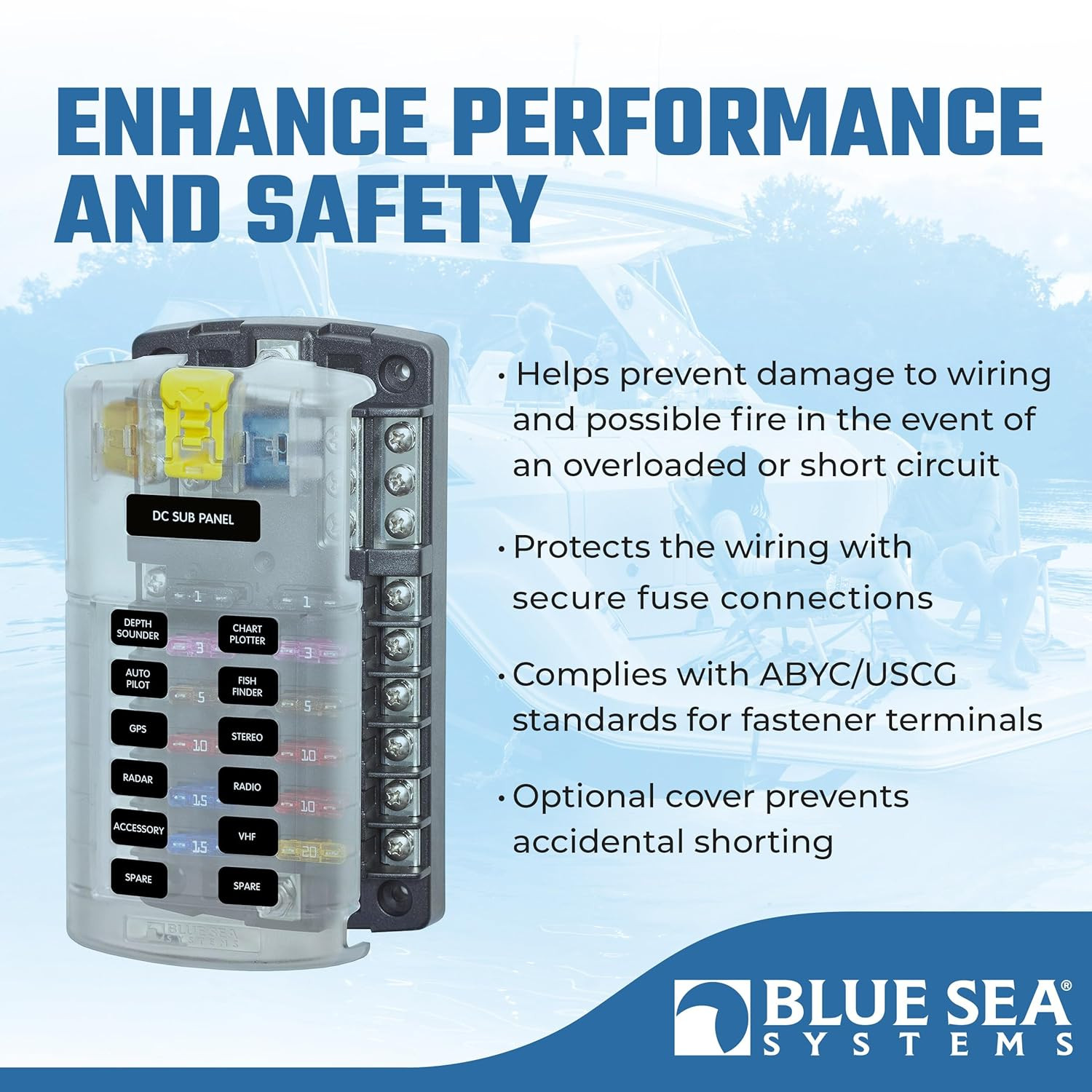 *New* Blue Sea 5026 12 Circuit Fuse Block Kit - Includes Cover and Negative Bus *New* Blue Sea 5026 12 Circuit Fuse Block Kit - Includes Cover and Negative Bus