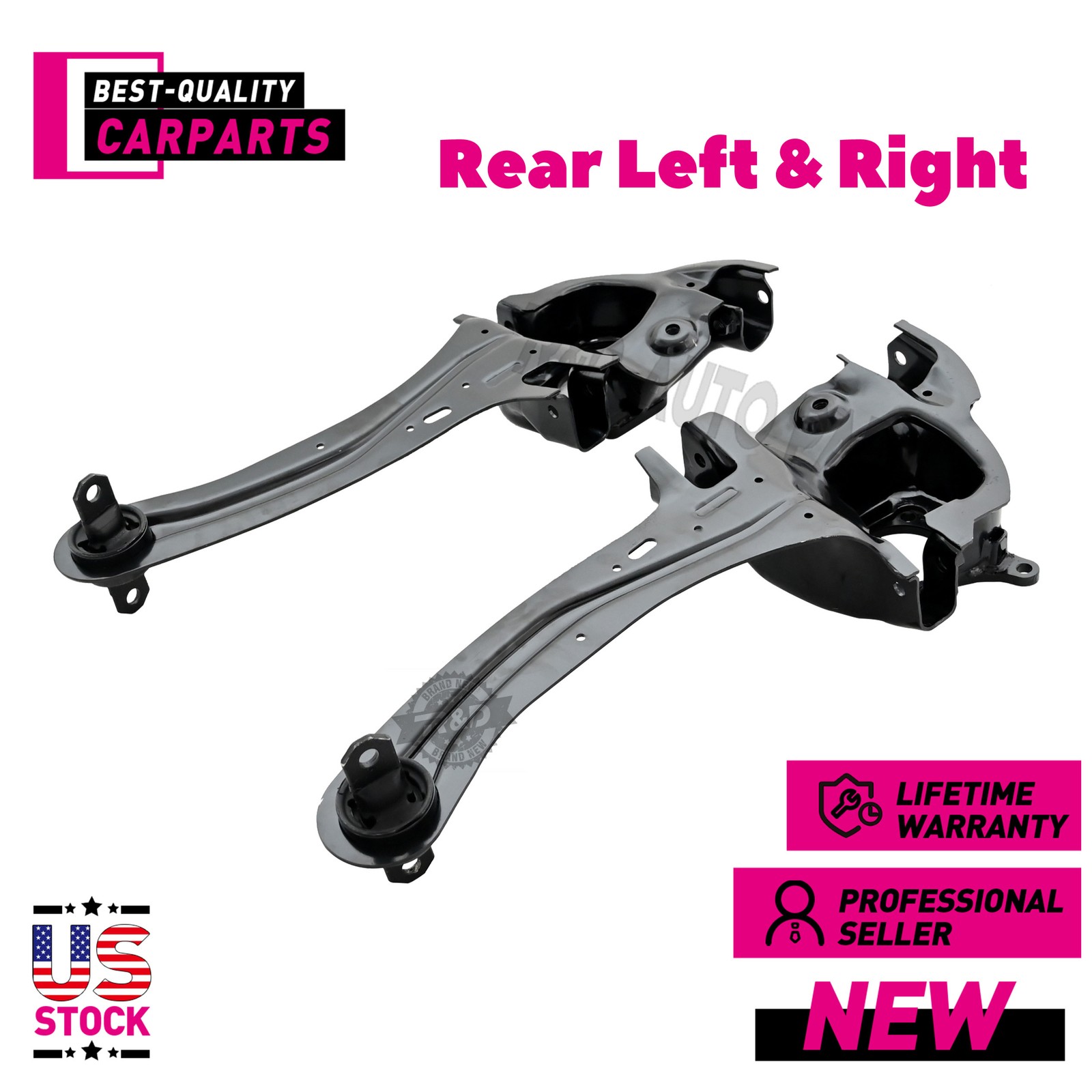 Rear Left + Right Suspension Trailing Arm For 2004-2009 Mazda 3 High Quality