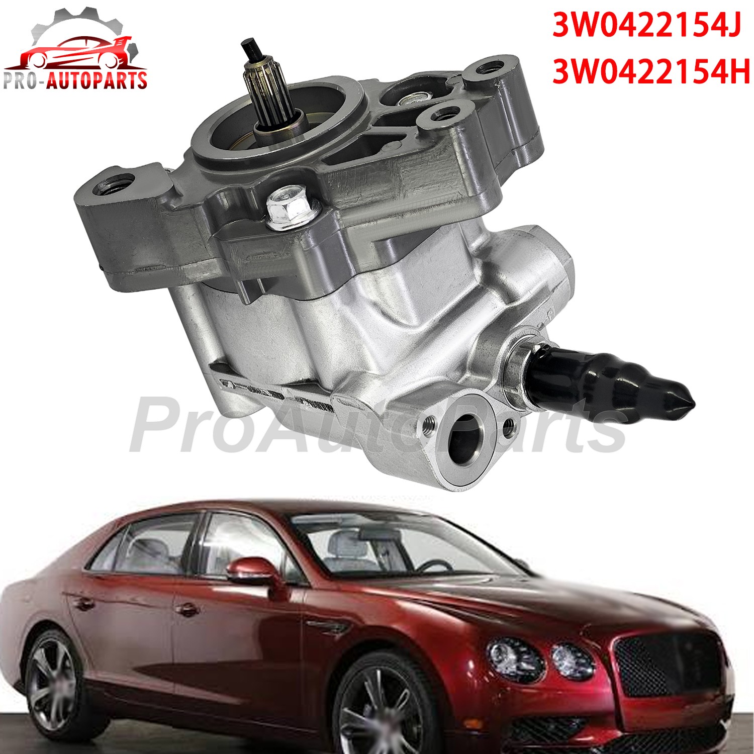 Power Steering Pump for 13-18 Bentley Continental Flying Spur GTC GT 3W0422154J