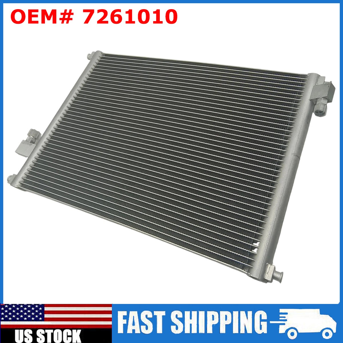 New Condenser 7261010 For Bobcat Skid-Steer T590 T595 T630 T650 T740 T750 T770 + New Condenser 7261010 For Bobcat Skid-Steer T590 T595 T630 T650 T740 T750 T770 +