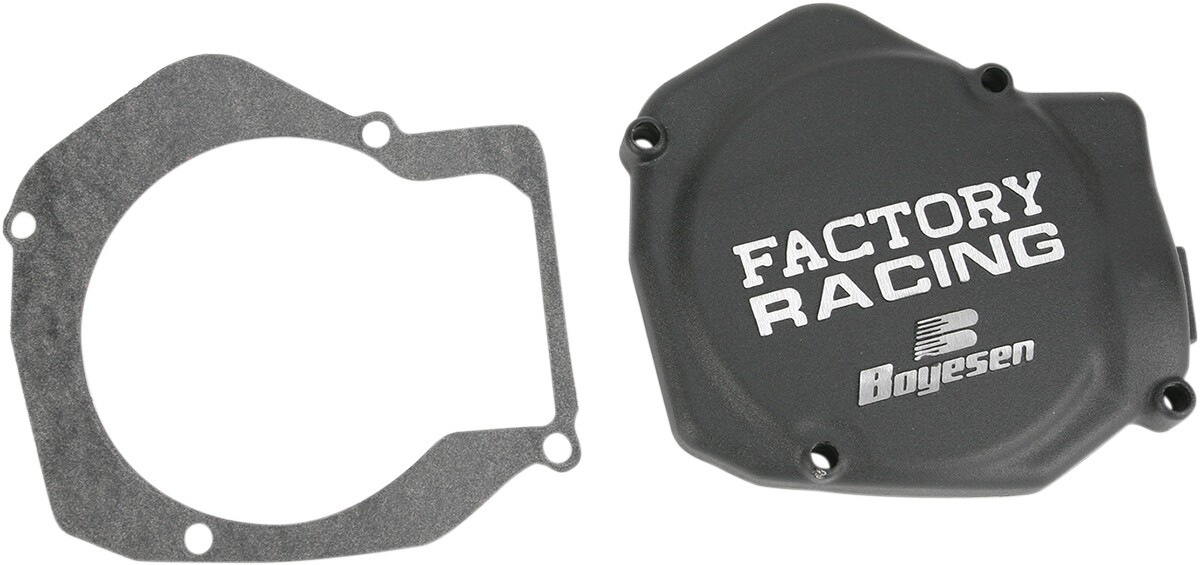 Boyesen Spectra Series Factory Ignition Cover Black Aluminum SC01AB